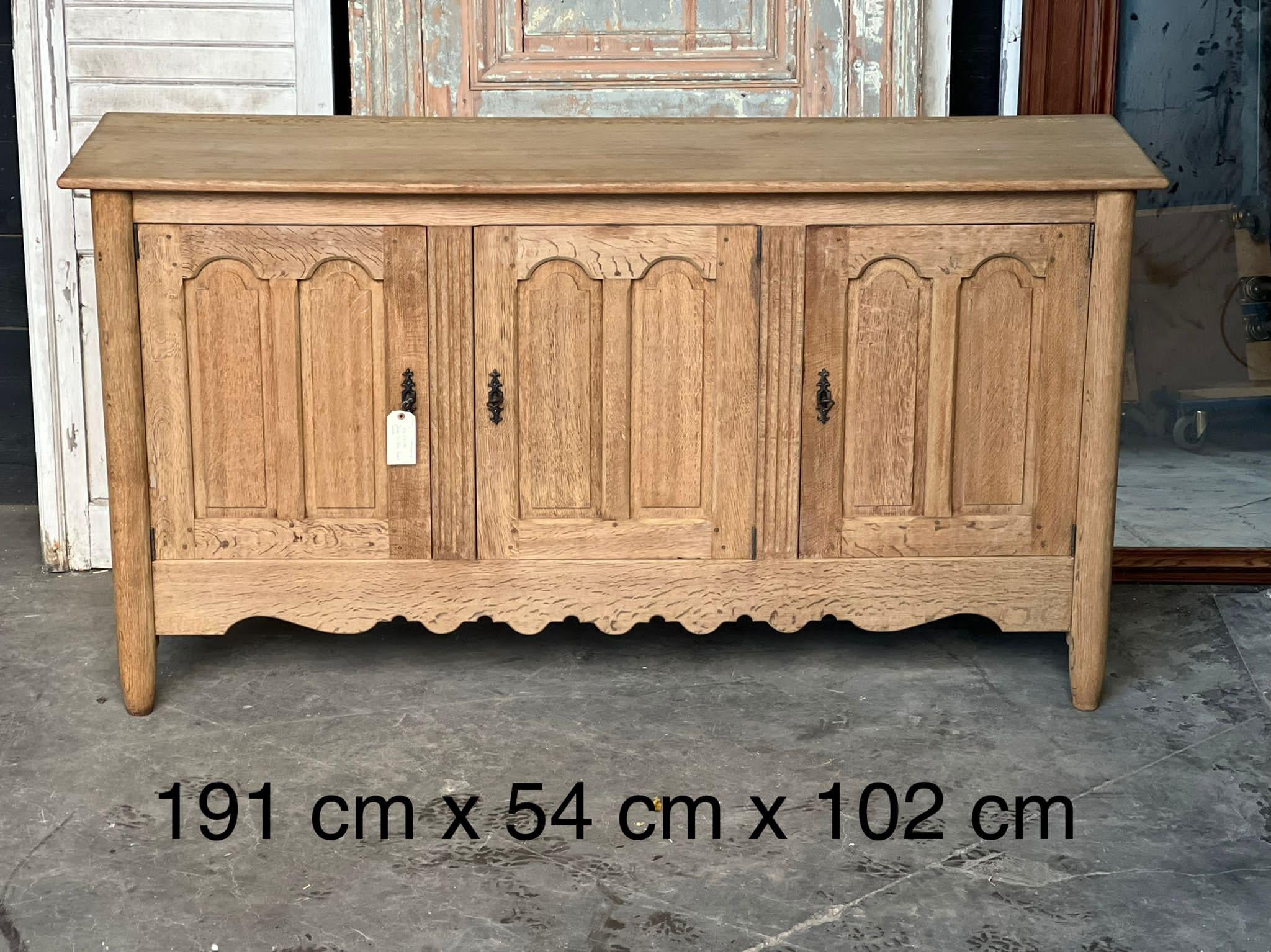 French Bleached Oak Sideboard  11