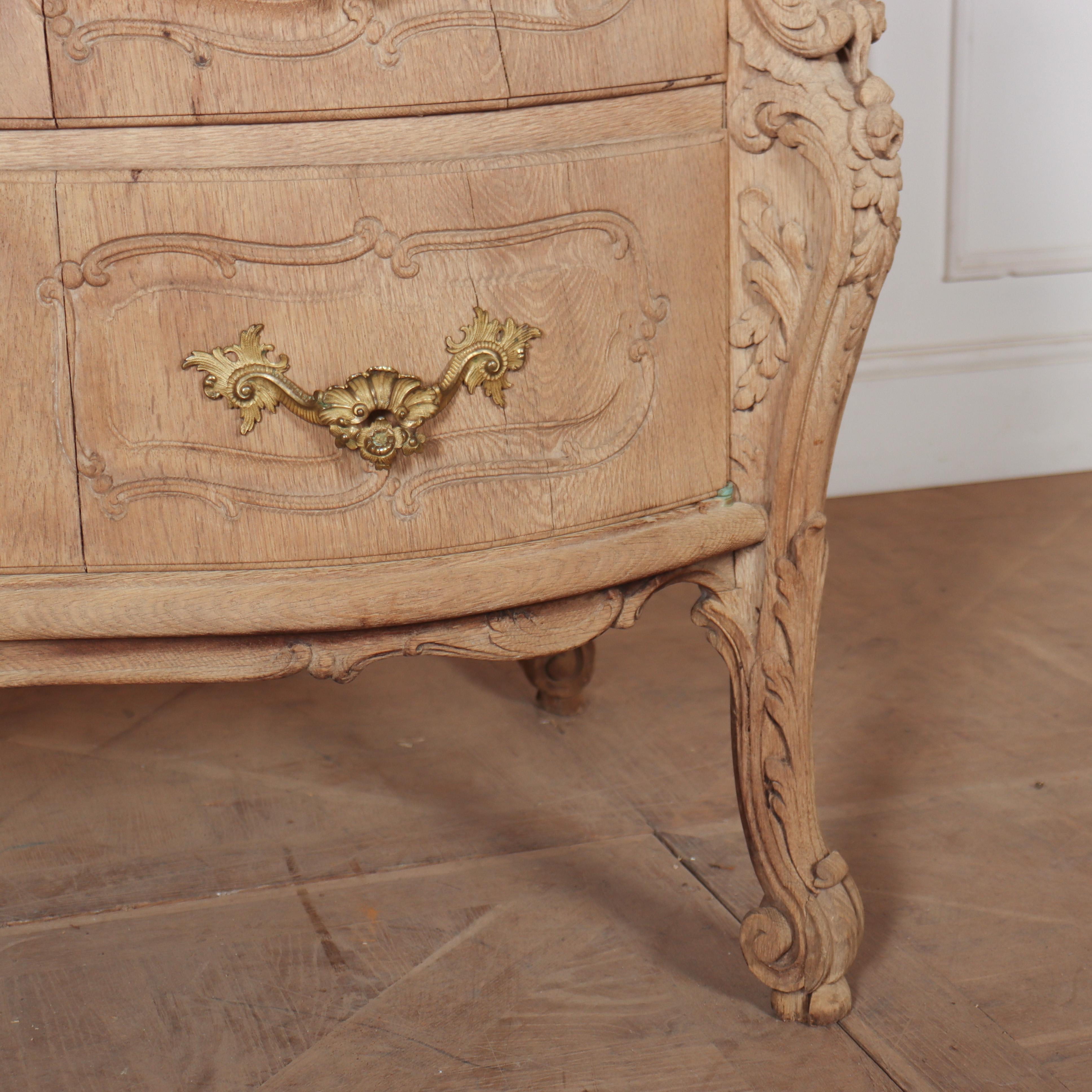 French Bleached Oak Sideboard For Sale 1