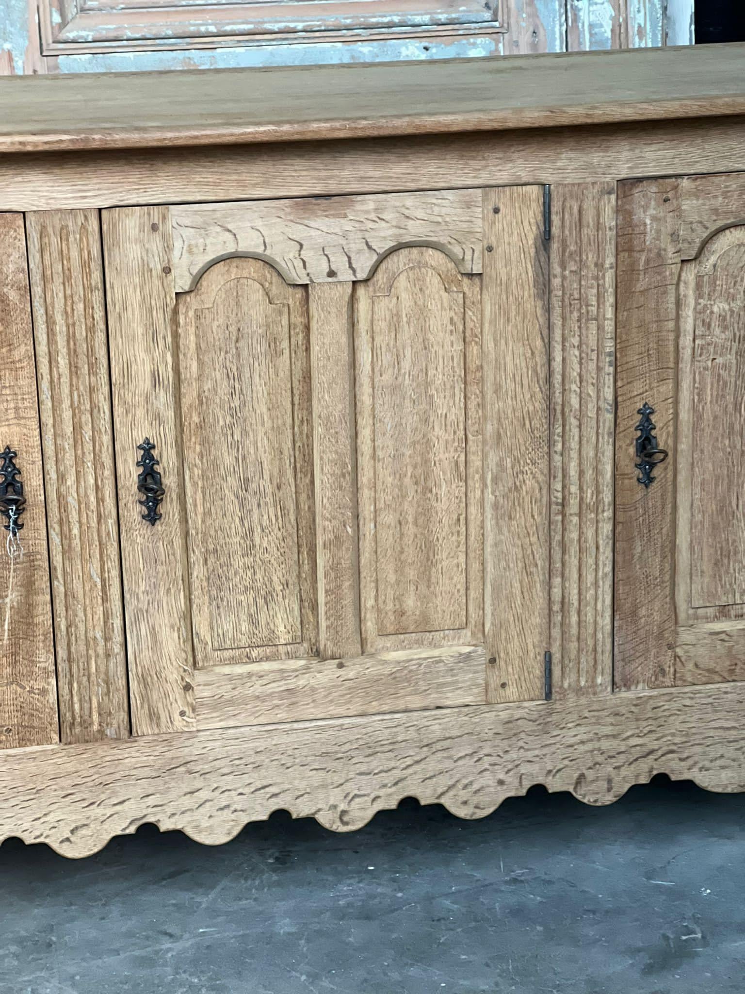 French Bleached Oak Sideboard  2