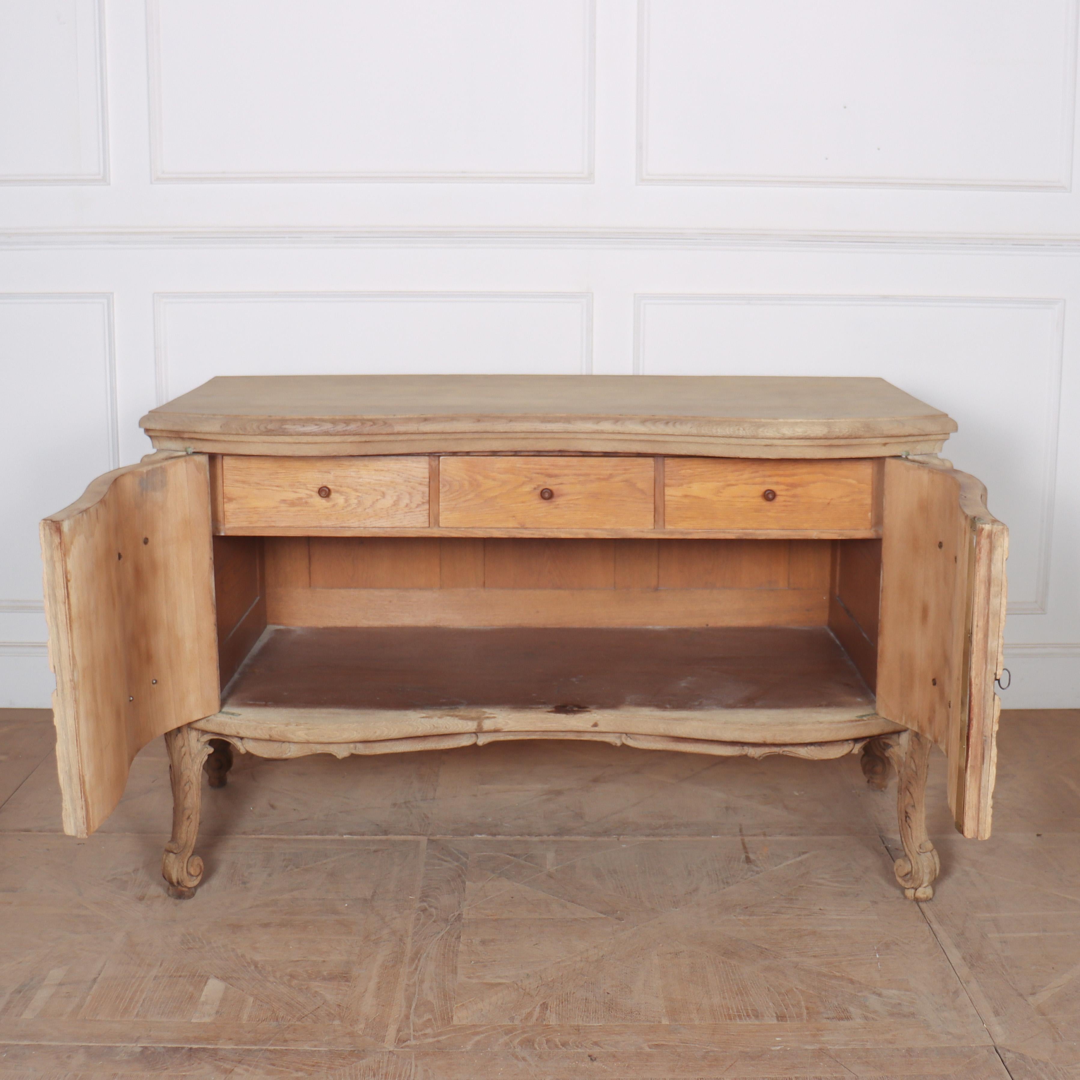 French Bleached Oak Sideboard For Sale 5