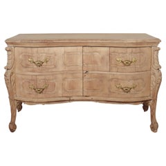 Antique French Bleached Oak Sideboard