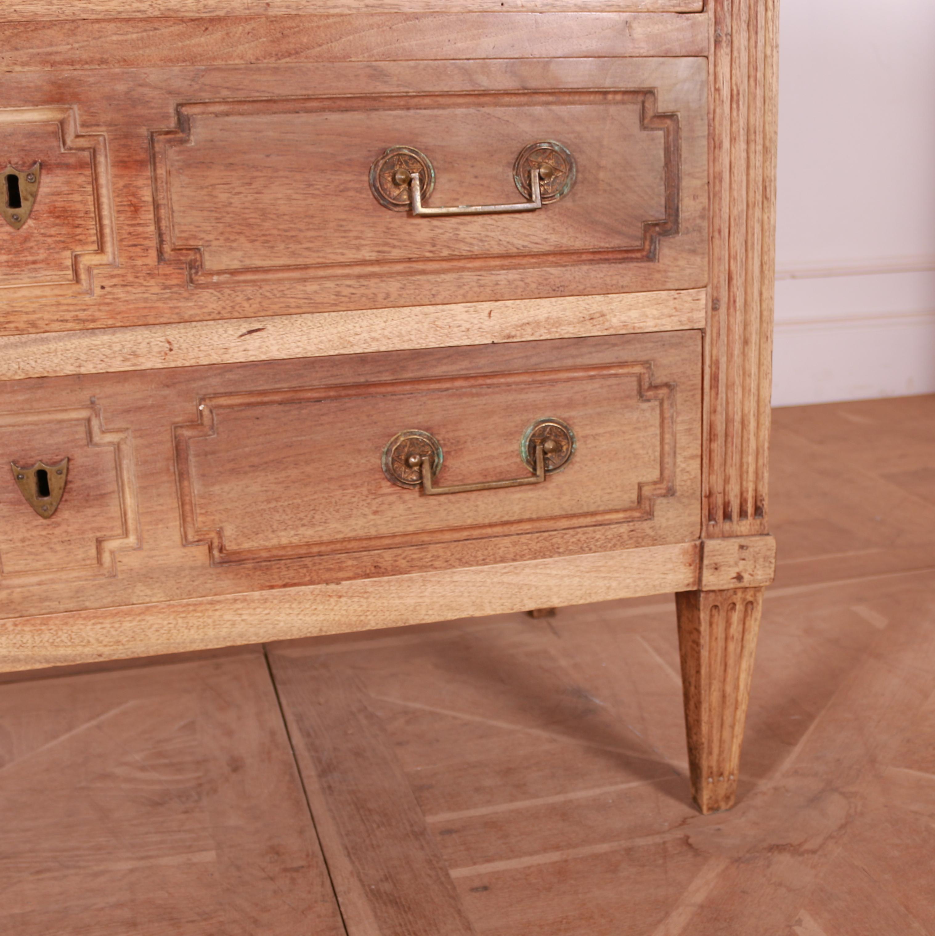 French Bleached Walnut Commode 1