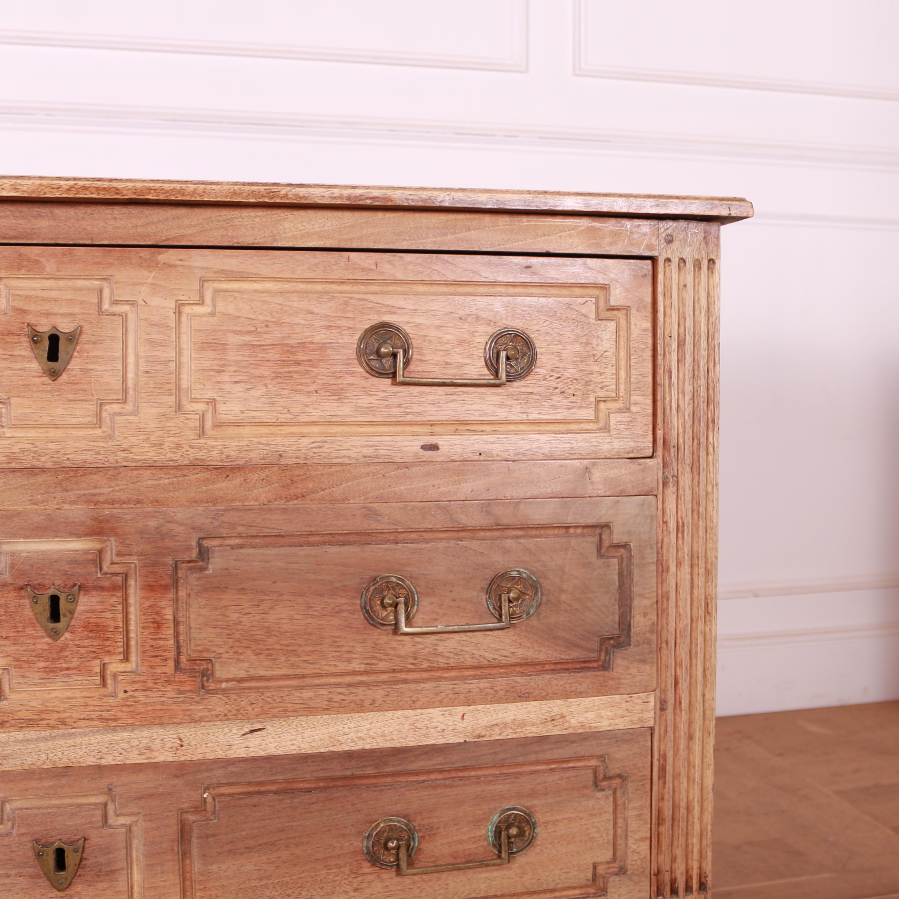French Bleached Walnut Commode 2