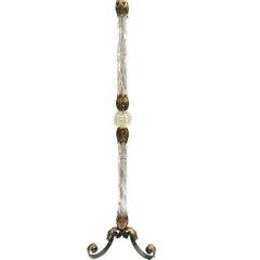 French Blown Glass Floor Lamp