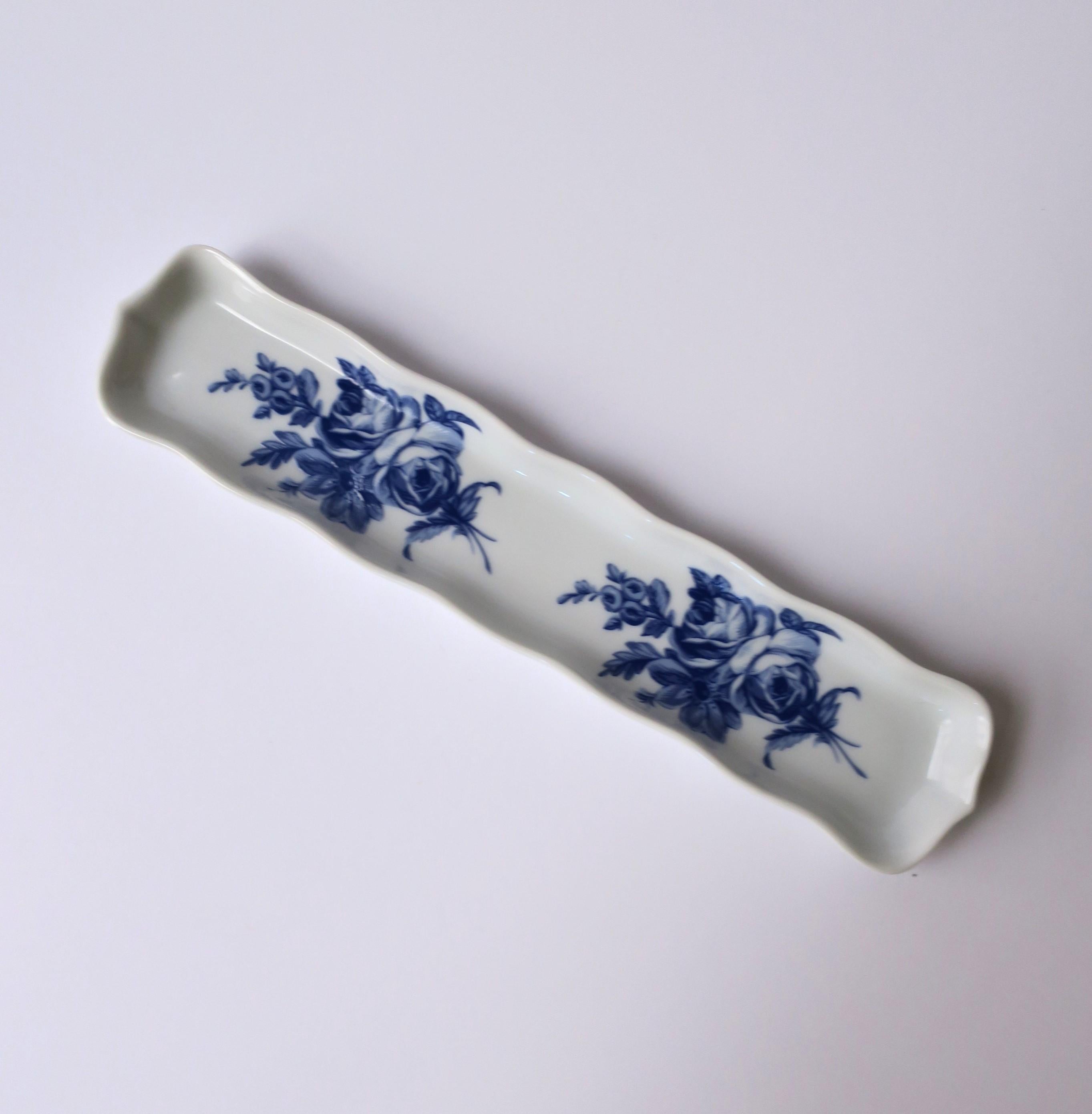 French Blue and White Porcelain Jewelry Dish  2