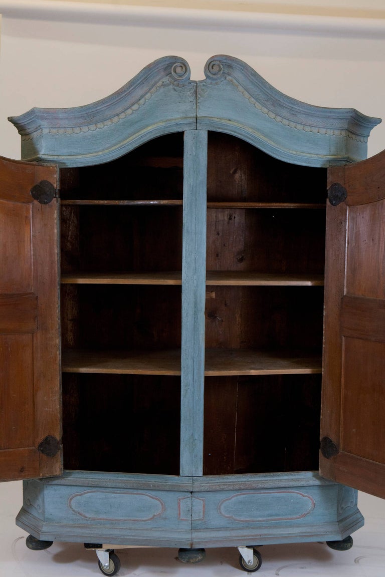 French Blue Armoire at 1stDibs
