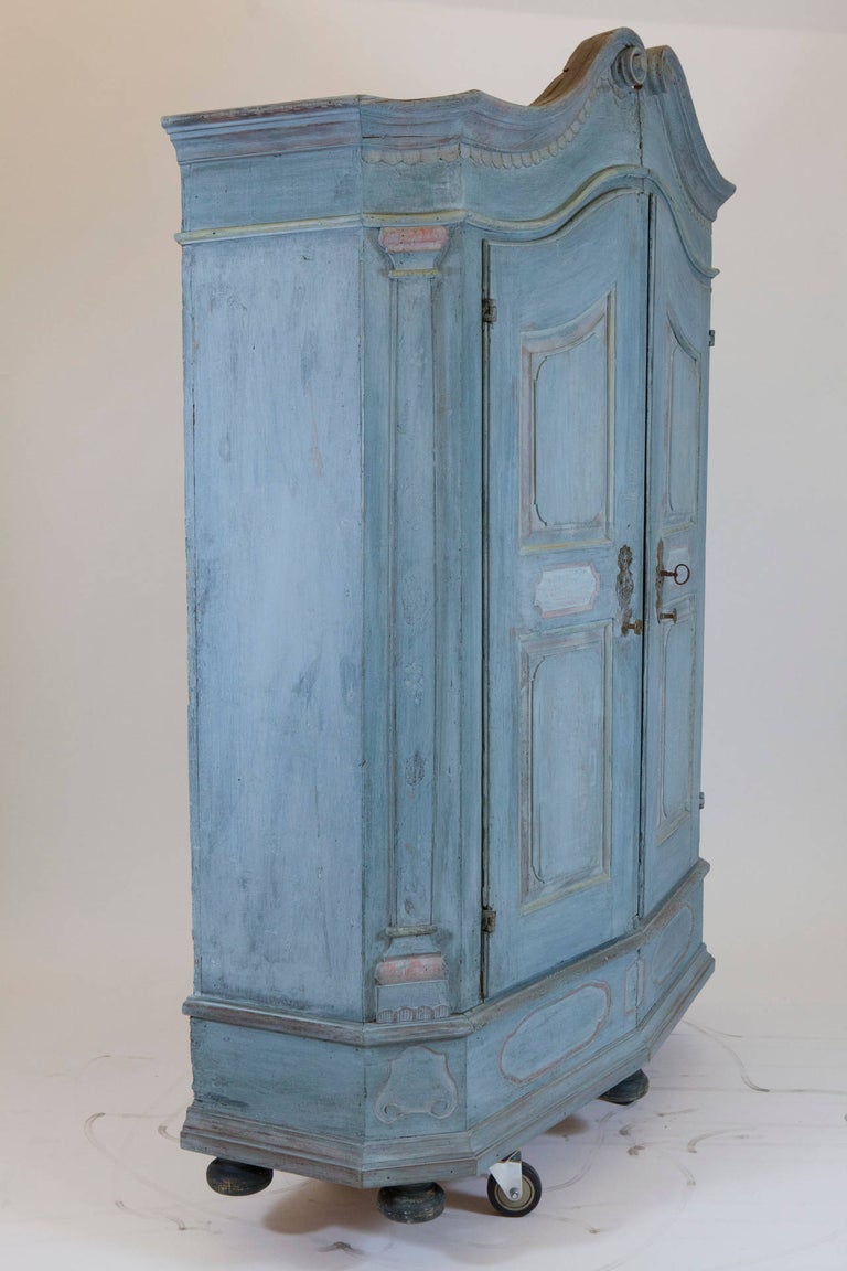 French Blue Armoire at 1stDibs