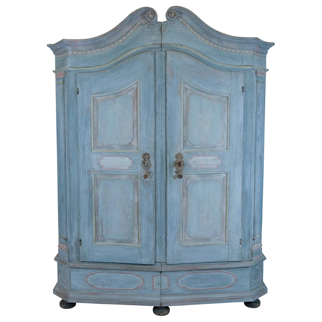 French Blue Armoire