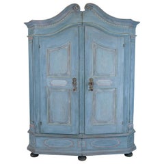 Antique French Blue Armoire