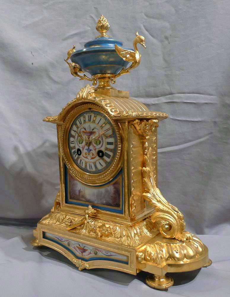 french ormolu mantel clock