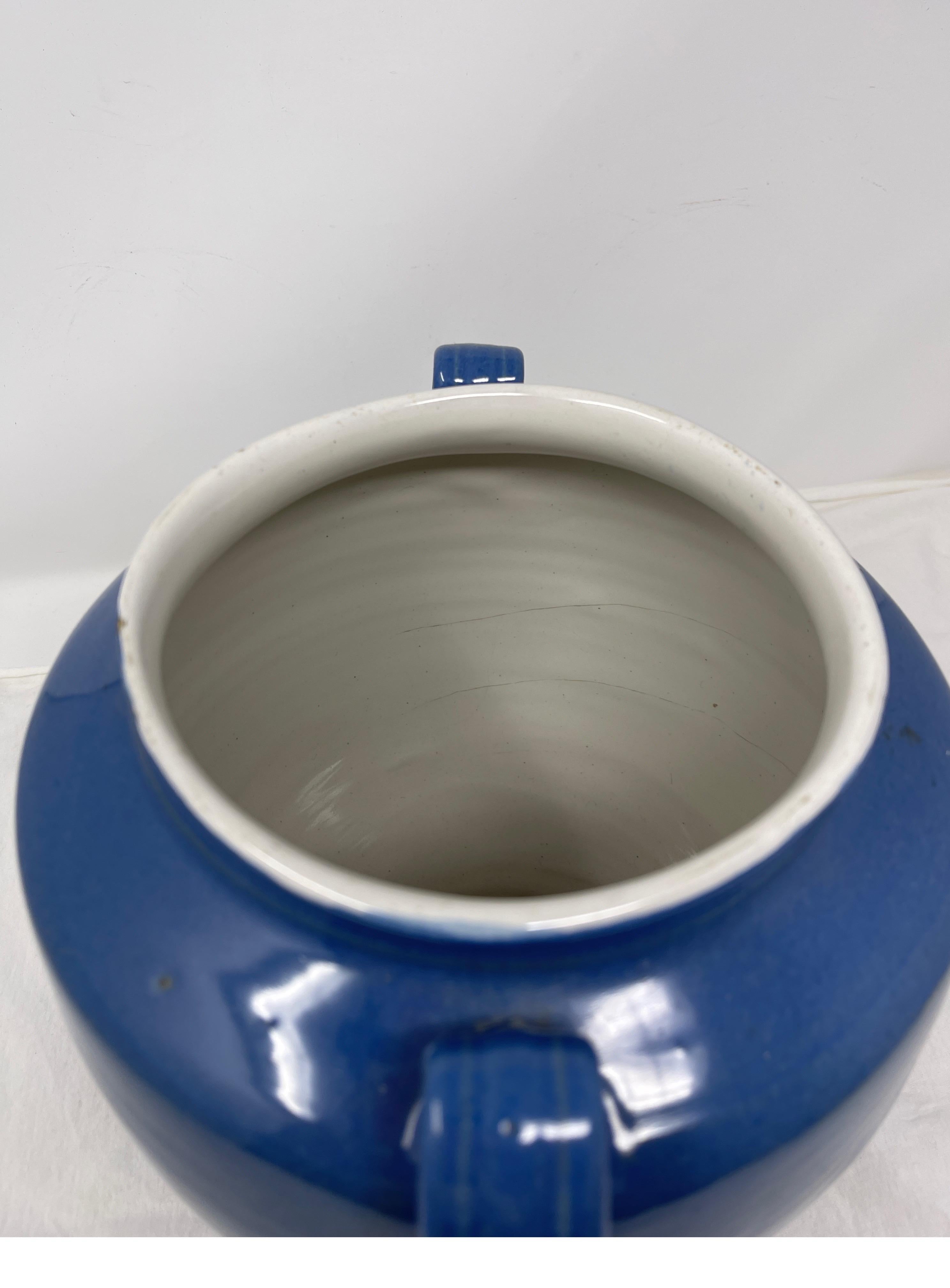19th Century French Blue Confit Pot