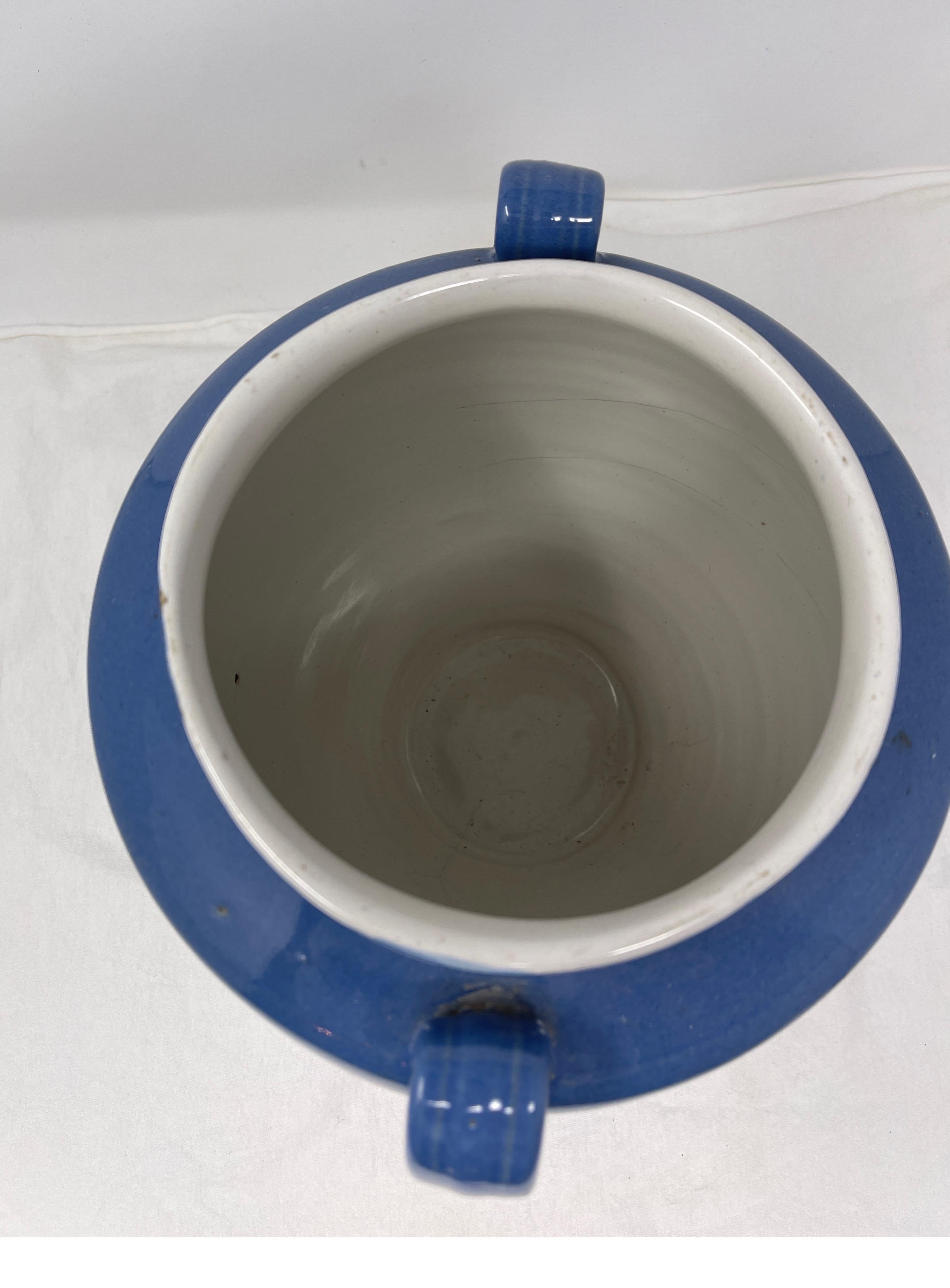 Pottery French Blue Confit Pot