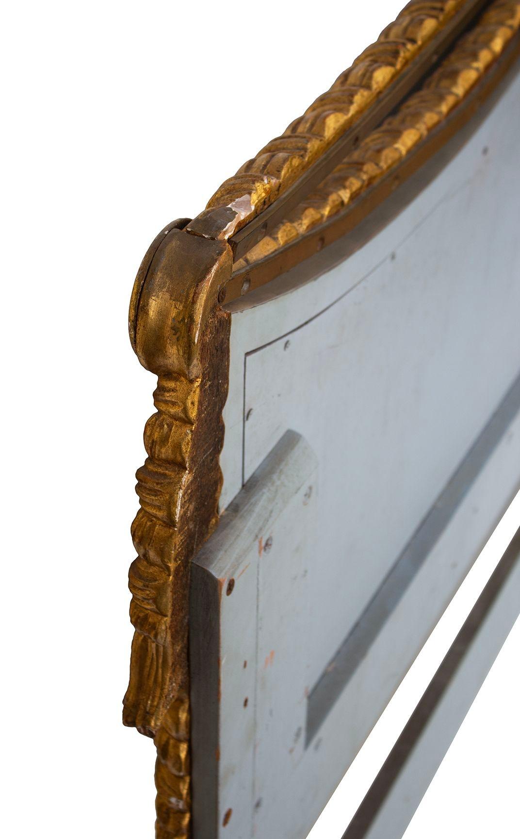 French Blue King Headboard with Fleur Detail by Karges 7