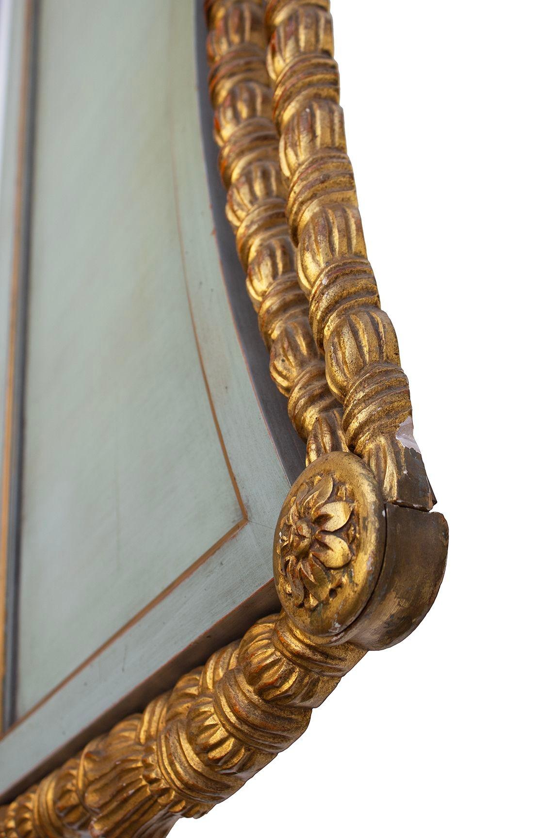 French Blue King Headboard with Fleur Detail by Karges 1