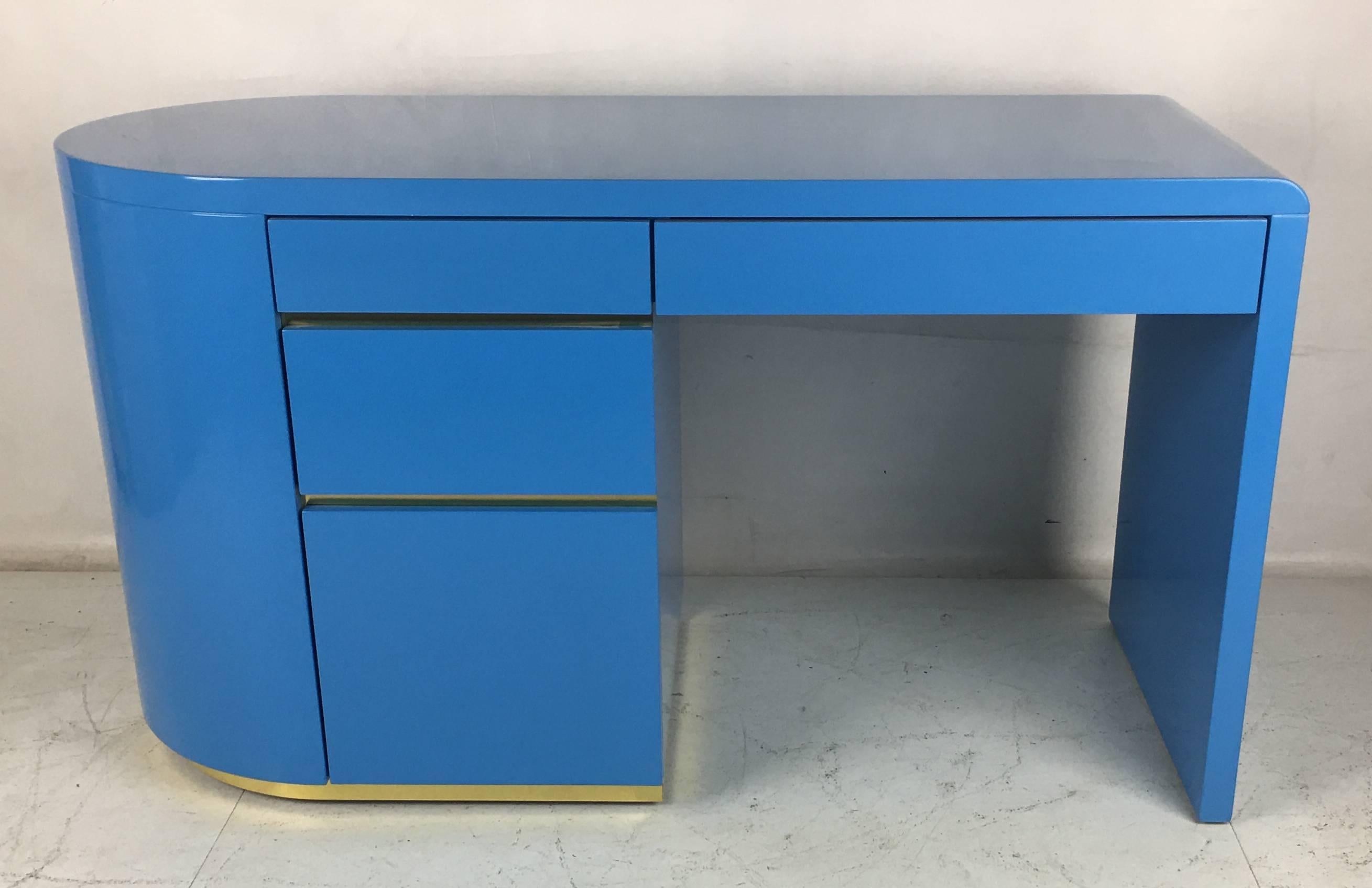 french blue desk