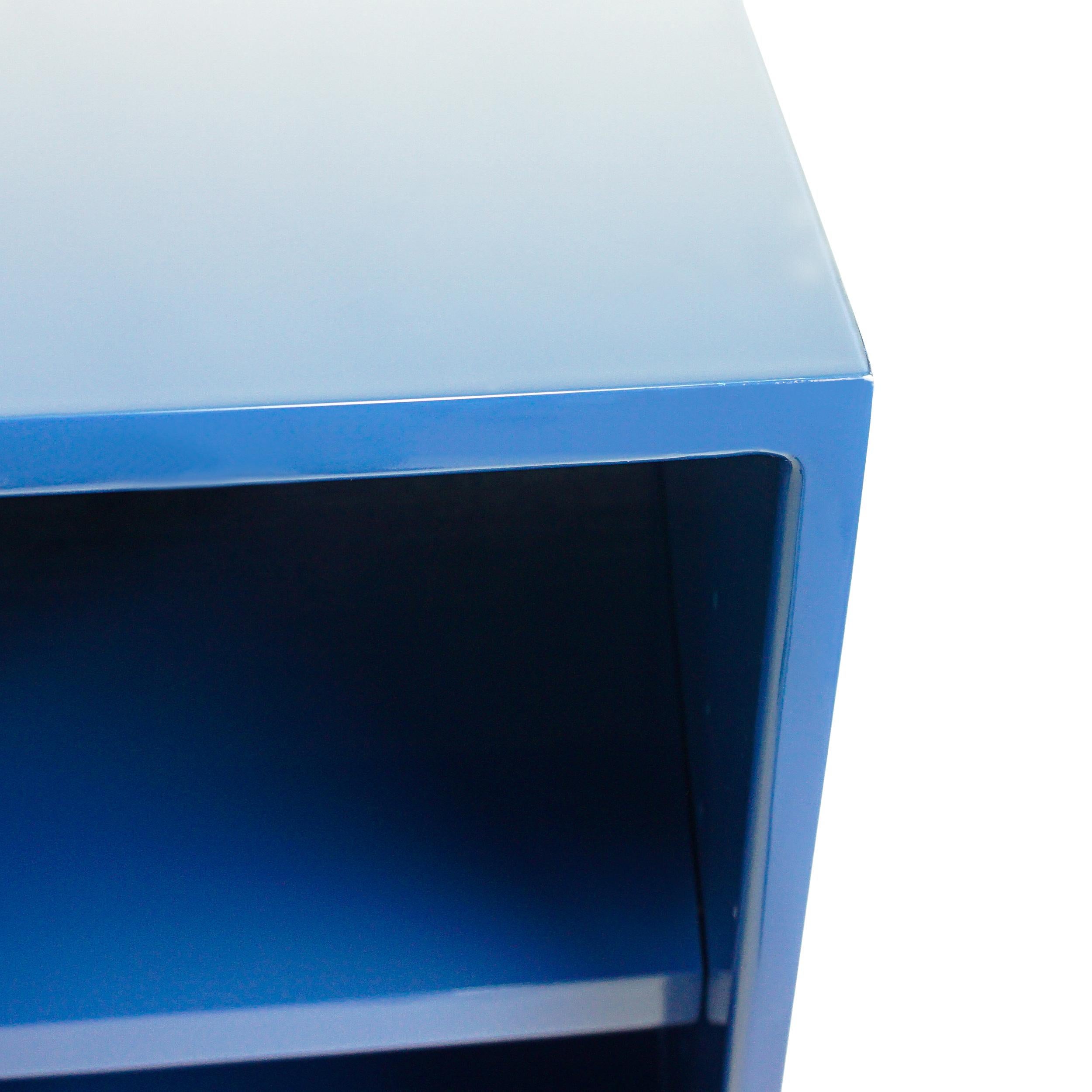 French Blue Lacquered Sideboard / Buffet / Console, Customizable For Sale 10
