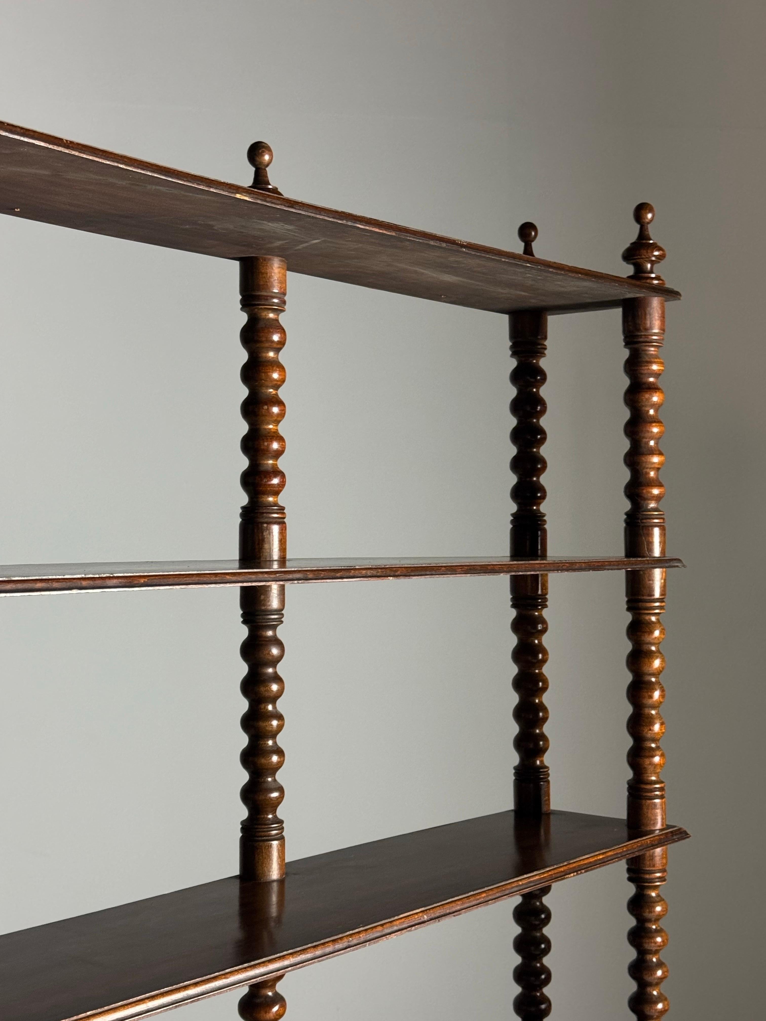 French Bobbin Bookcase ca. 1900 For Sale 8