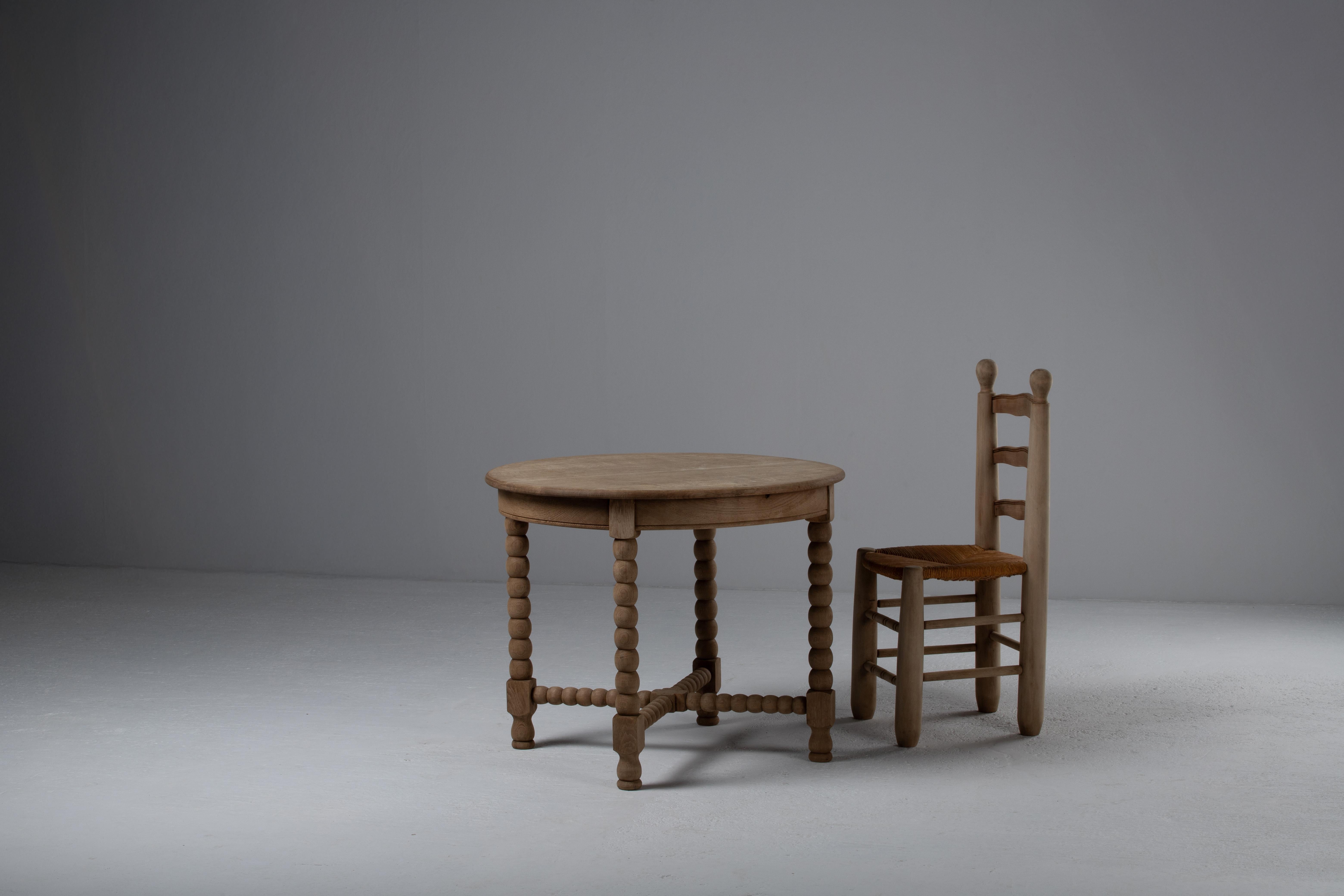 French bobbin-leg side table, 19th Century 8