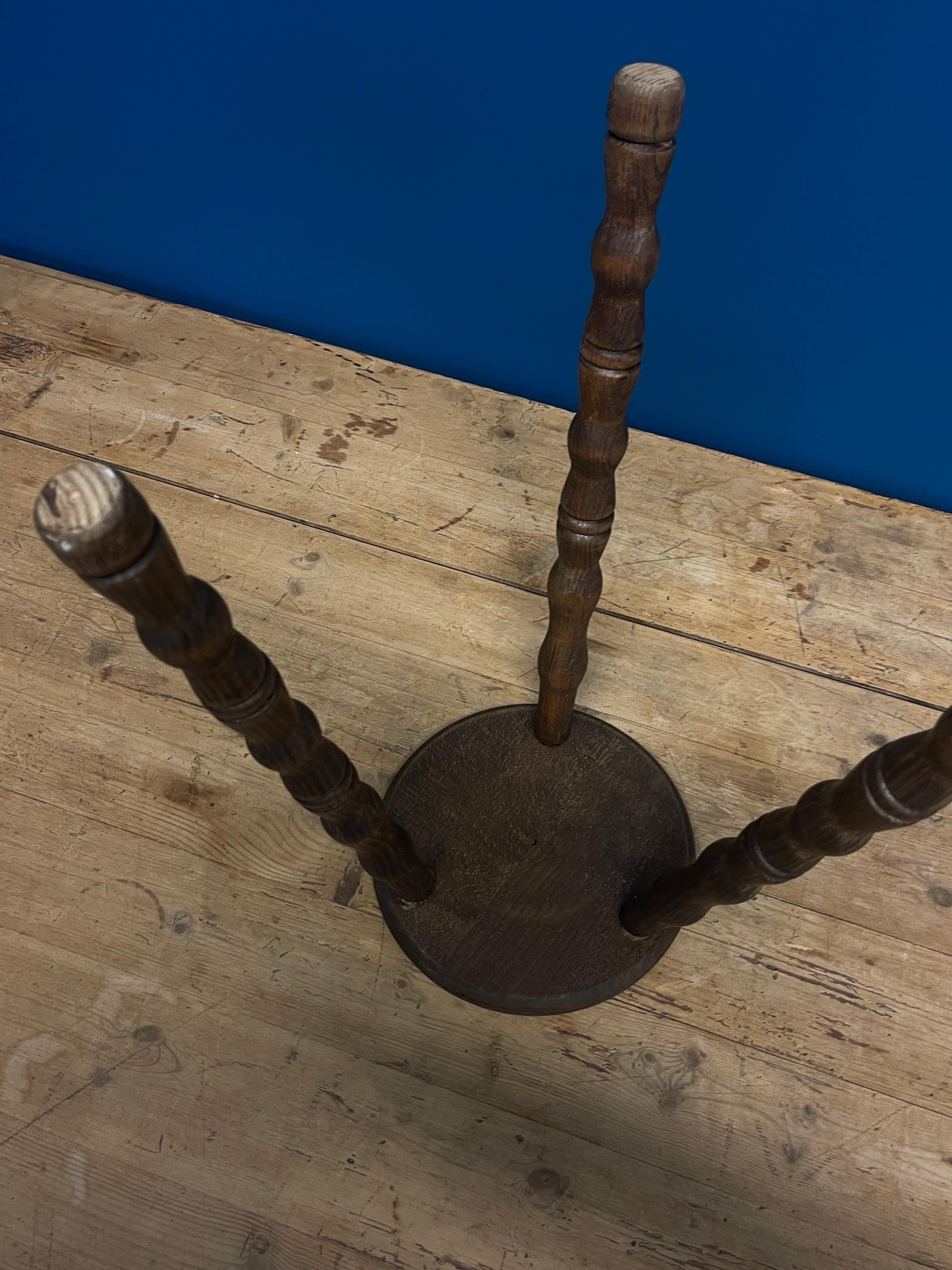 Mid-20th Century French bobbin stool - Brutalist For Sale