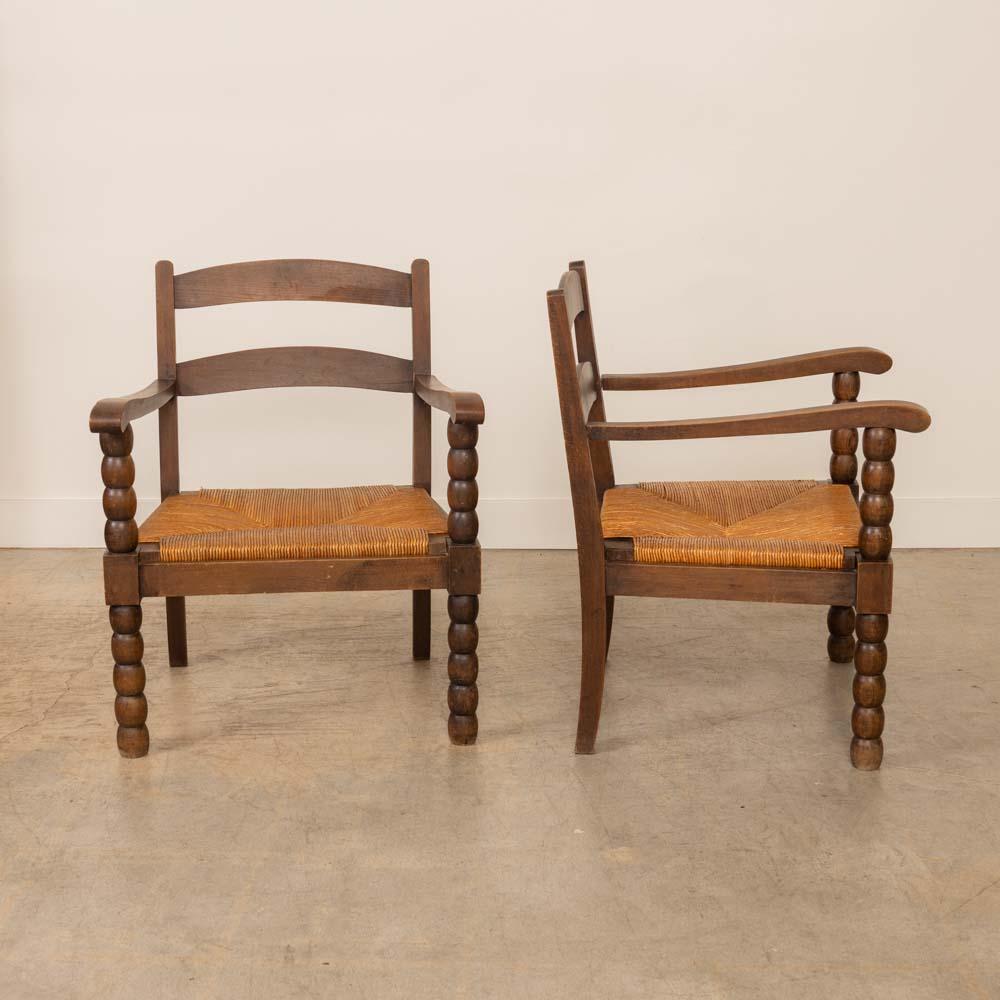 Rush French Bobbin Wood Chair