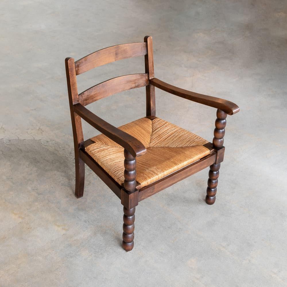 French Bobbin Wood Chair  For Sale 2