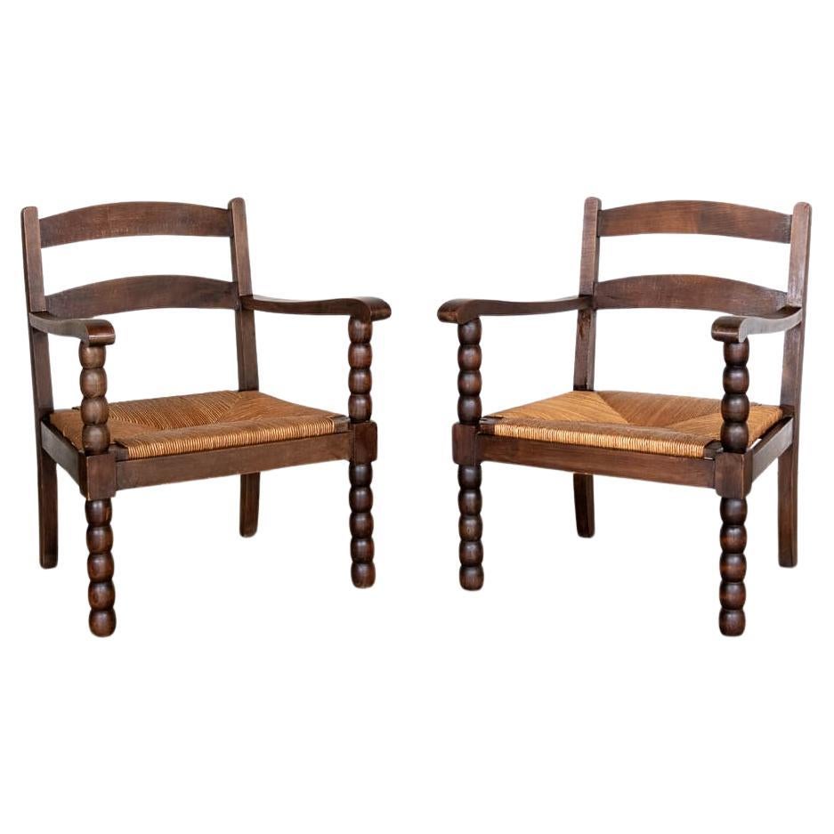 French Bobbin Wood Chair 