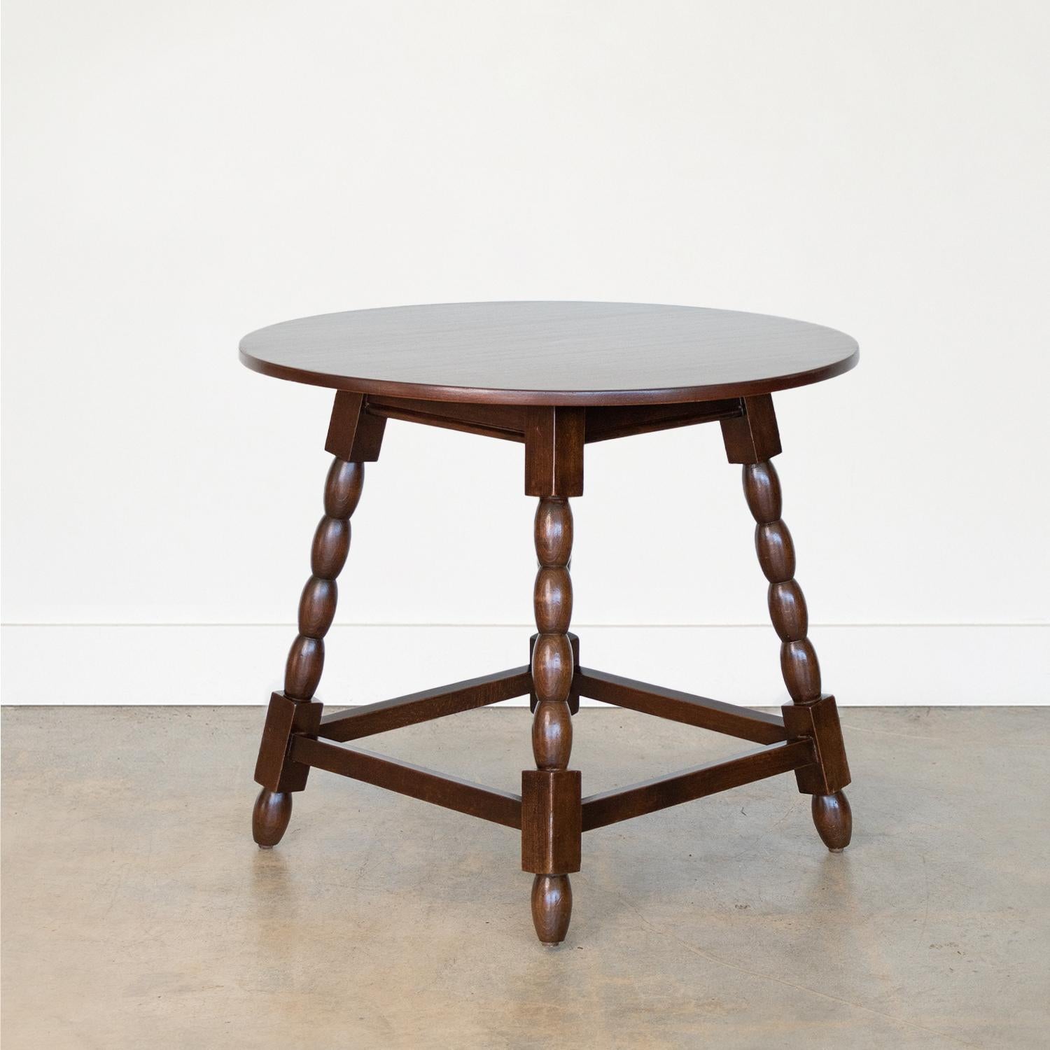 French Bobbin Wood Side Table In Good Condition For Sale In Los Angeles, CA
