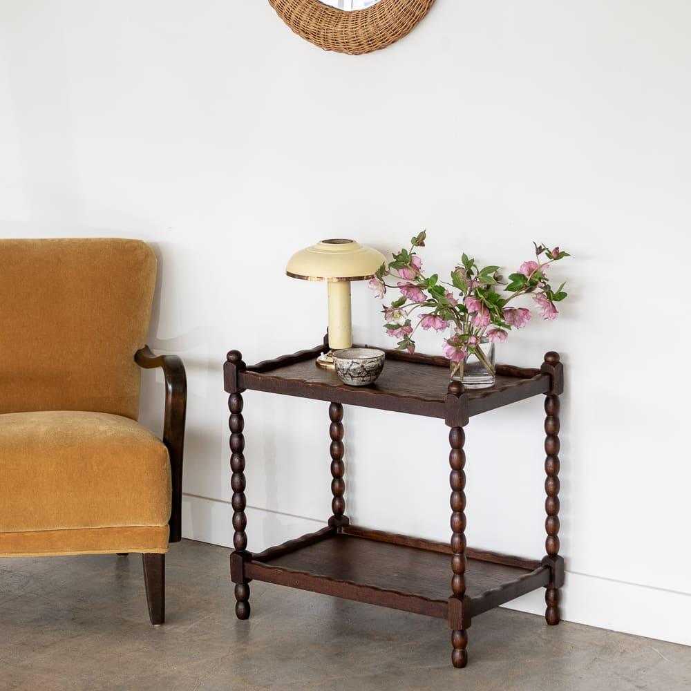 French Bobbin Wood Side Table In Good Condition In Los Angeles, CA