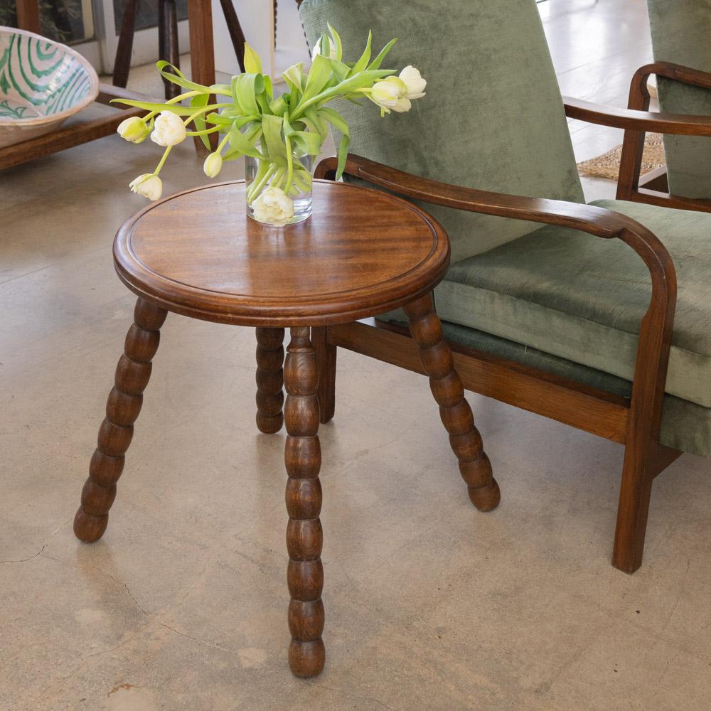 Französischer Beistelltisch aus Bobbin-Holz im Zustand „Gut“ im Angebot in Los Angeles, CA