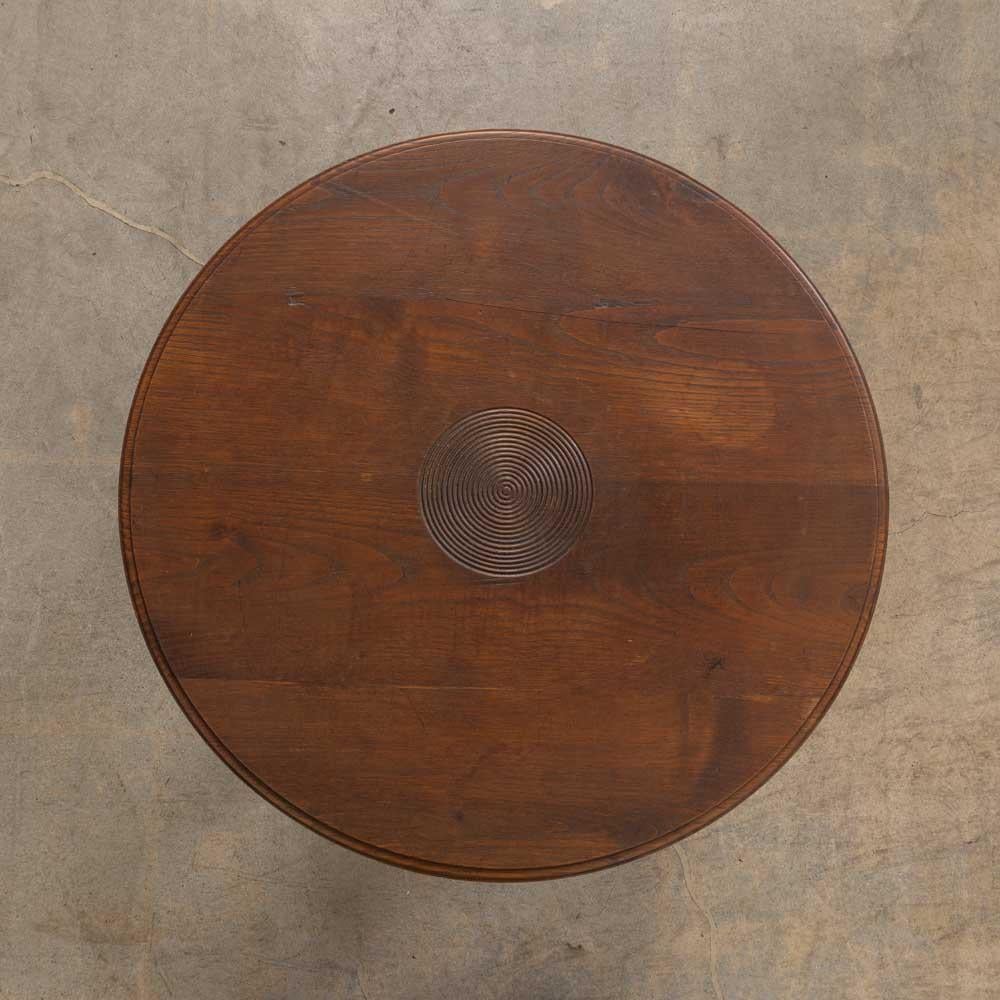 French Bobbin Wood Table by Charles Dudouyt For Sale 3