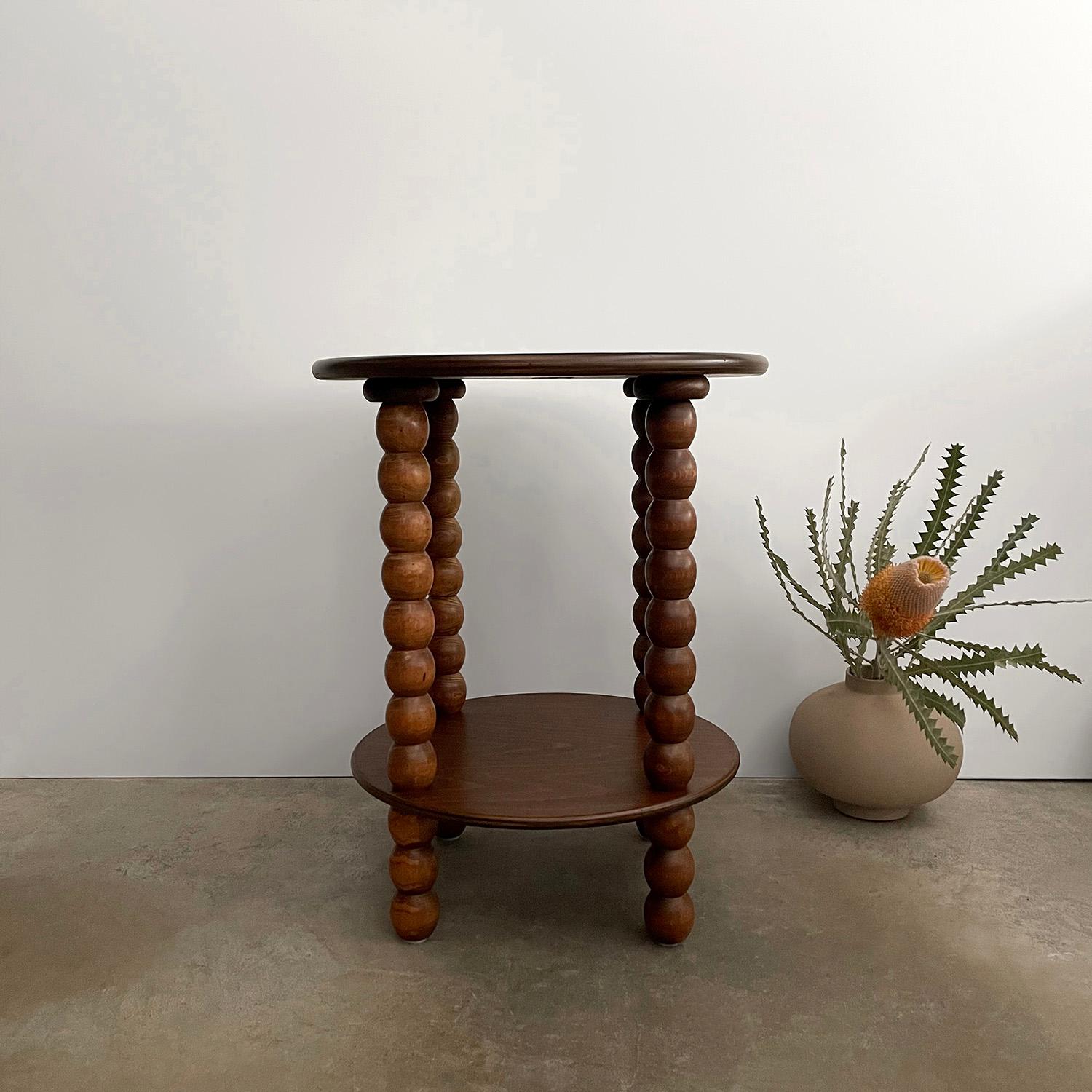 French Bobbin Wood Table in the style of Charles Dudouyt  In Good Condition For Sale In Los Angeles, CA
