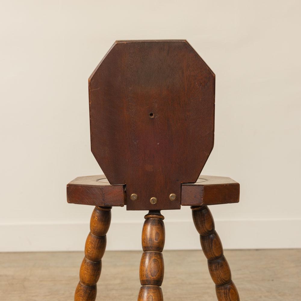 Chaise tripode en Bobbin Wood par Charles Dudouyt en vente 9