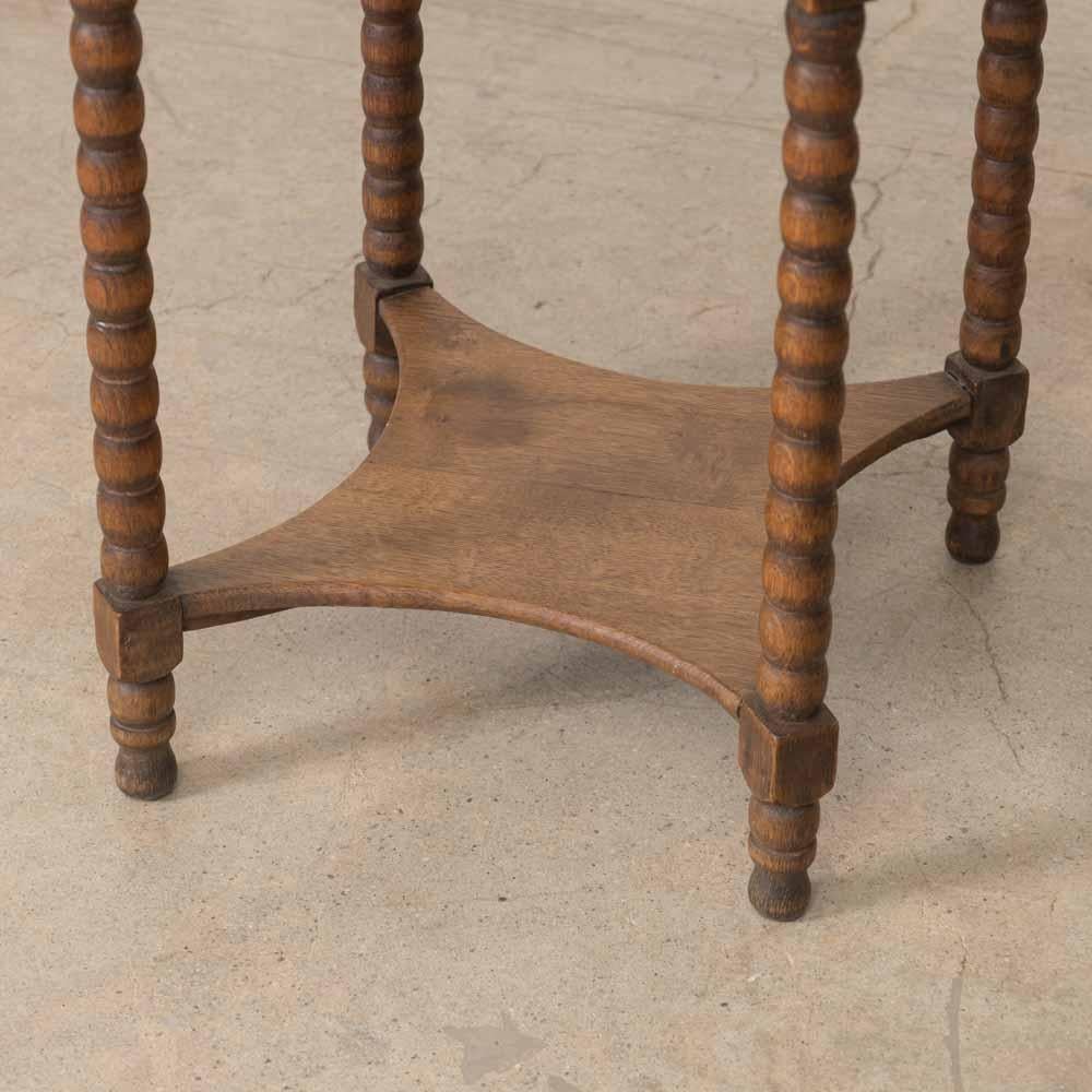 Tavolino francese a due piani in Wood Bobbin in vendita 5