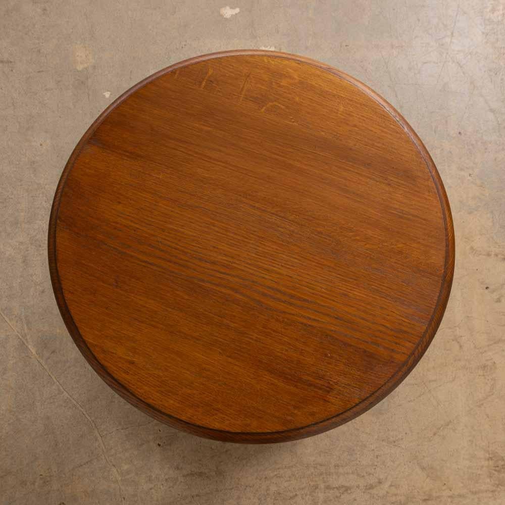 Table d'appoint à deux niveaux en bois Bobbin français en vente 1