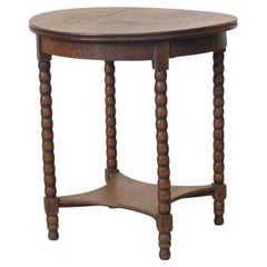 Tavolino francese a due piani in Wood Bobbin
