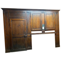 French Boiserie Library Paneled Wall Unit