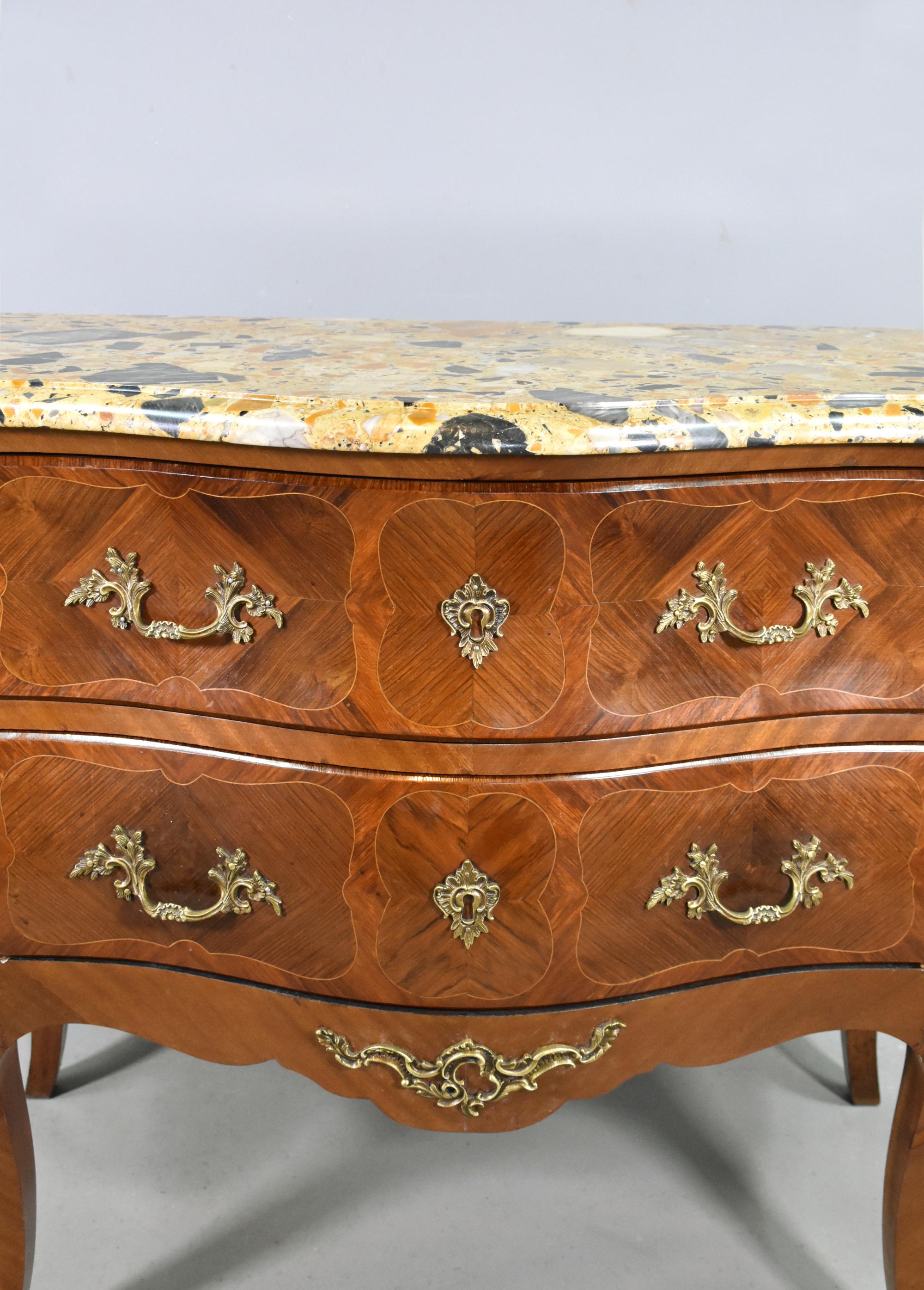 French Bombe Commode Louis XV Style For Sale 6