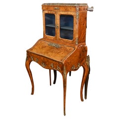 Escritorio francés Bonheur de Jour Nogal 1840