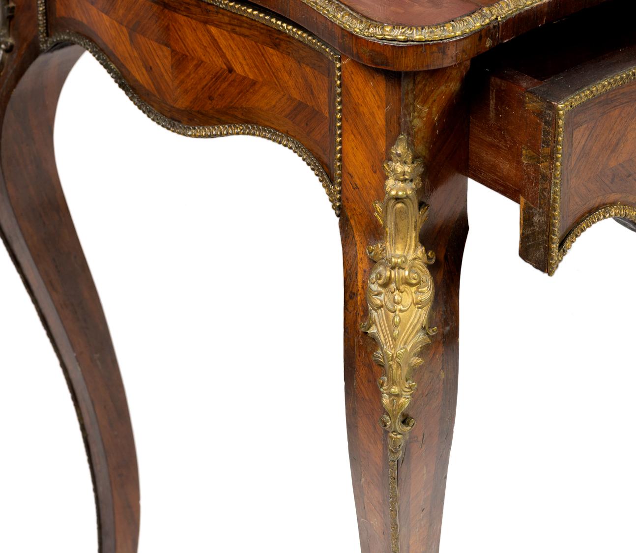 Metal French Bonheur du Jour 19th Century, Louis XV For Sale