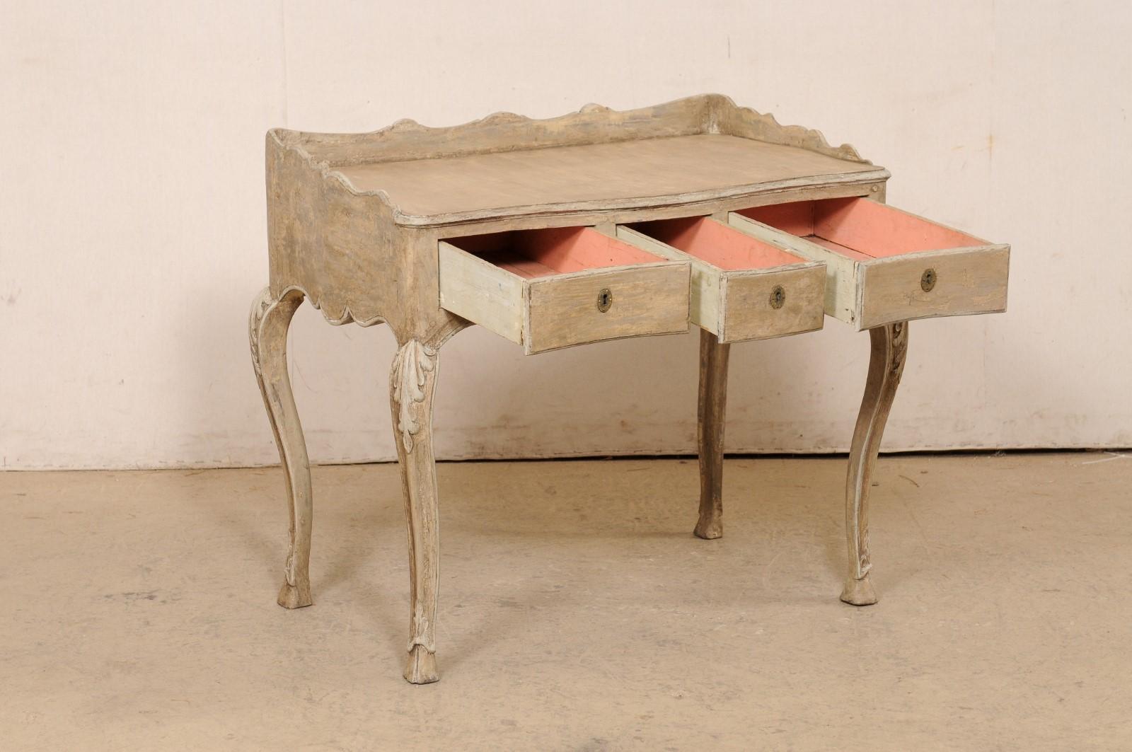 Wood French Bonheur-du-jour (Desk), Late 18th C. For Sale