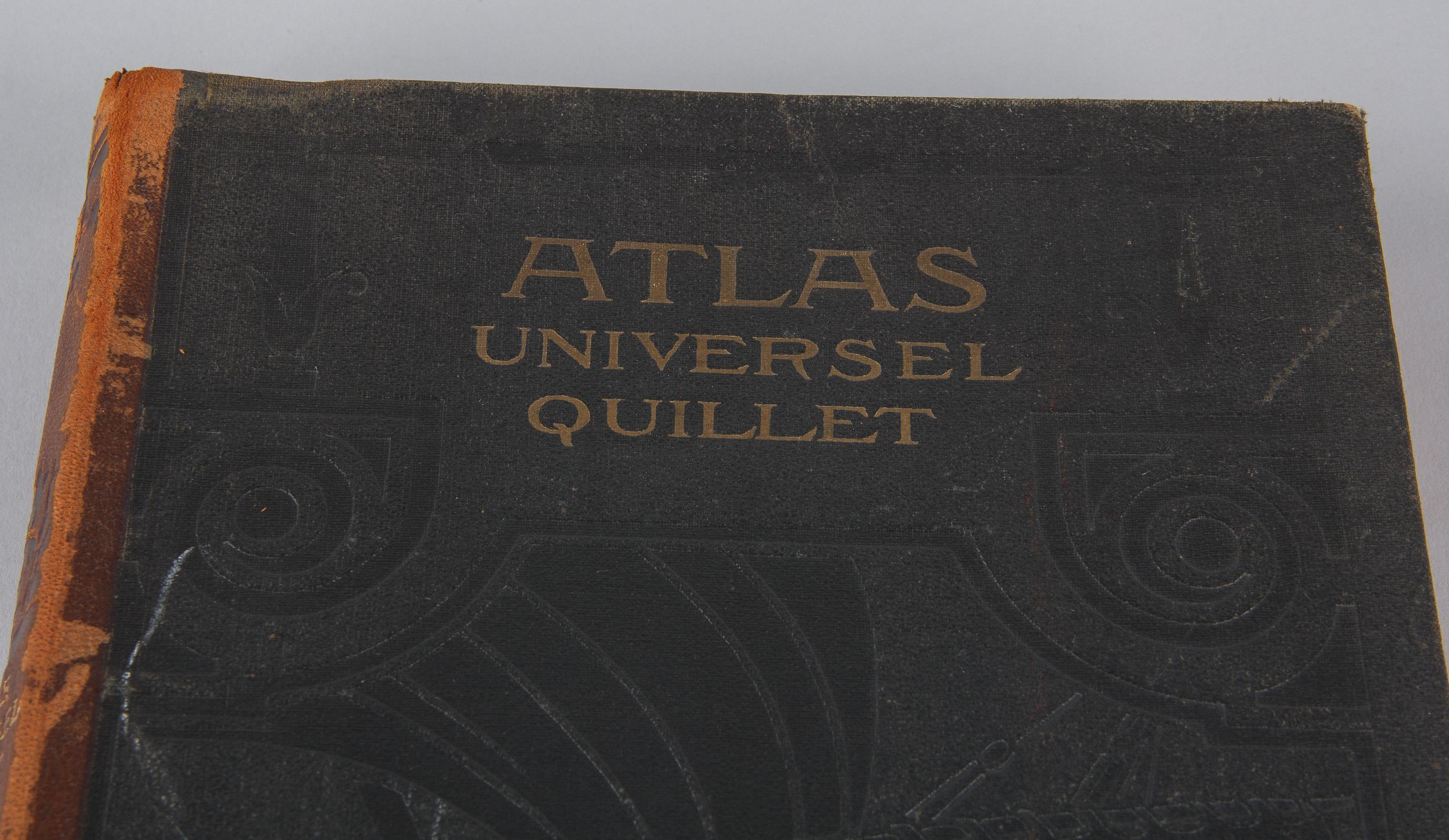 Early 20th Century French Book Atlas Universel Quillet, 1923 For Sale