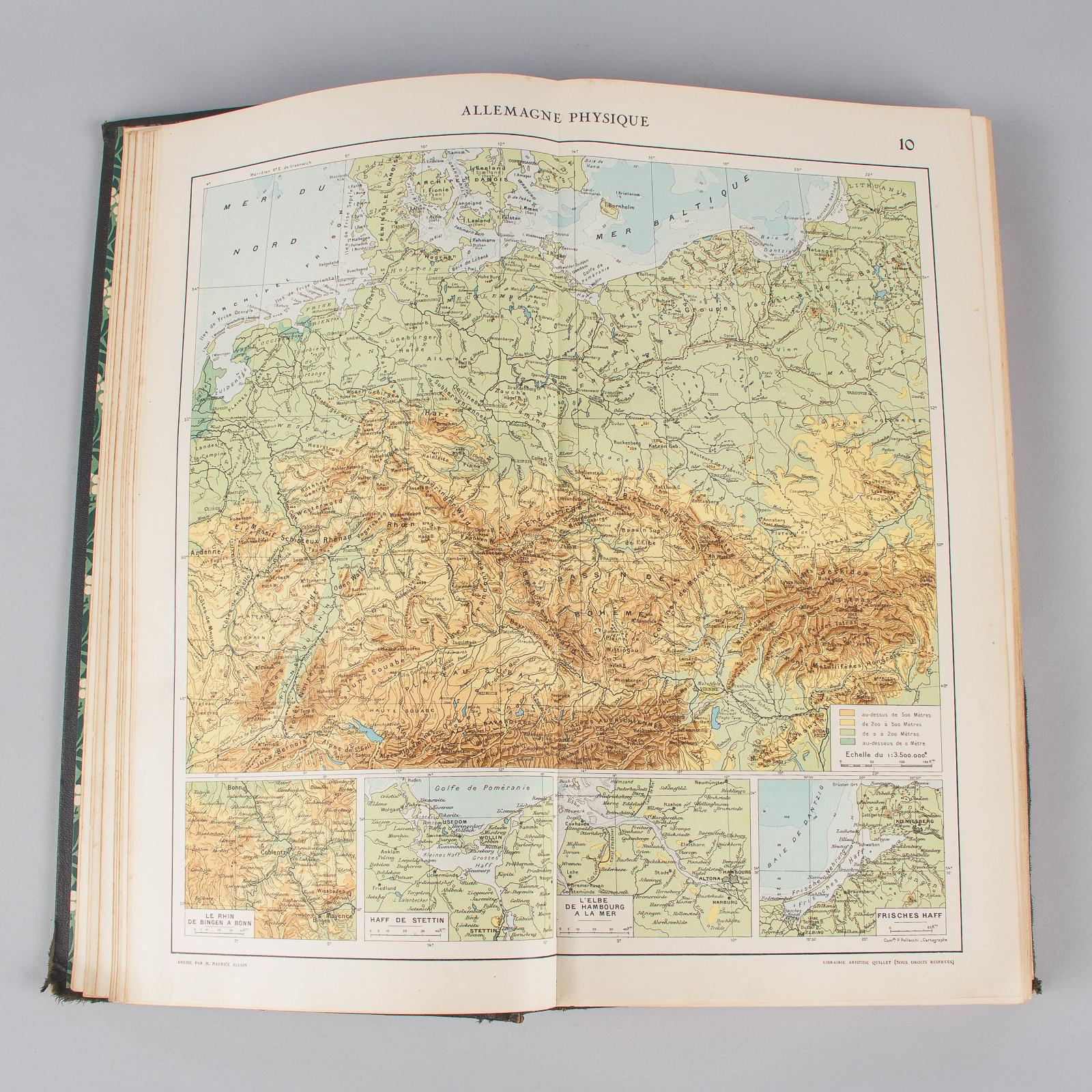 French Book, Atlas Universel Quillet, 1925 3