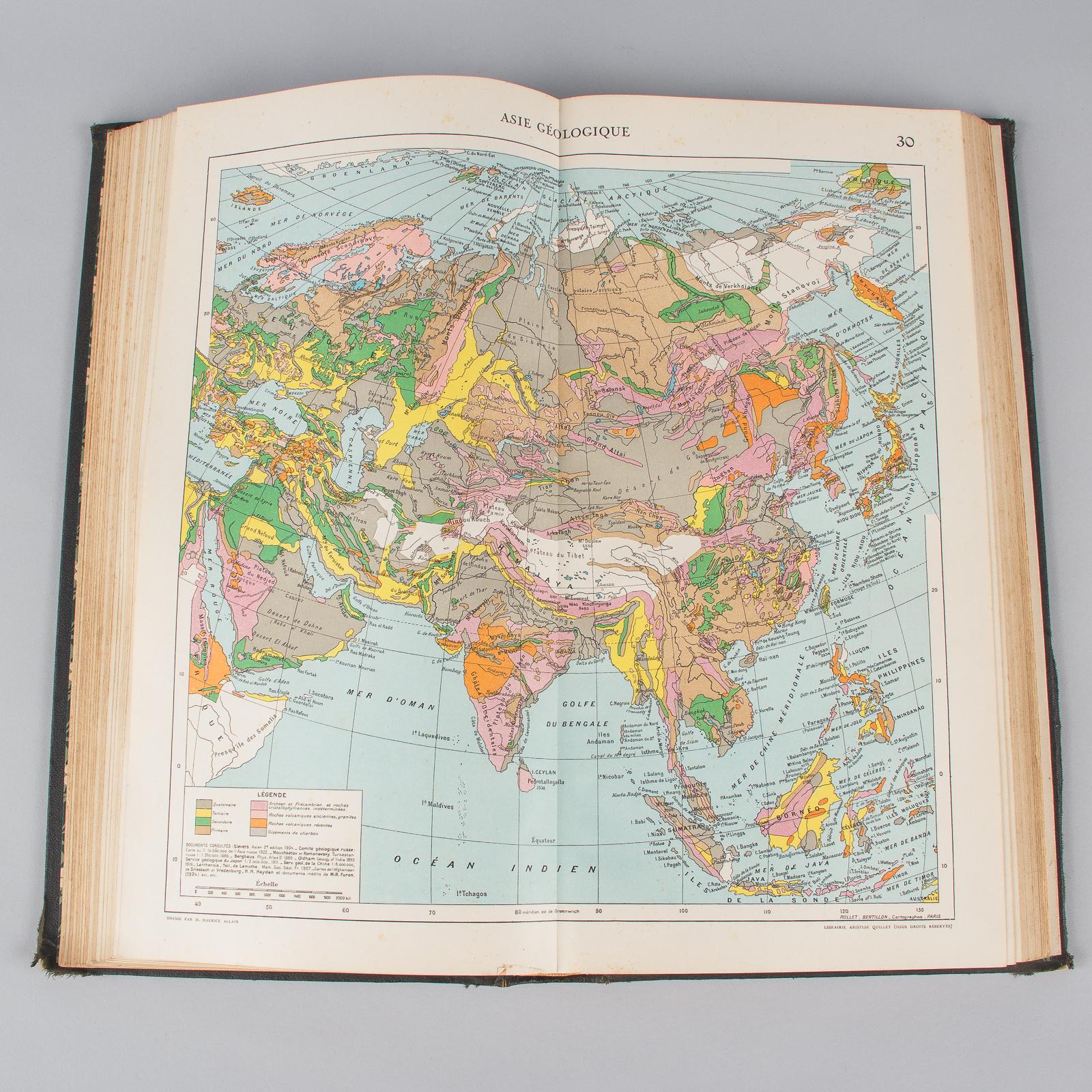 French Book, Atlas Universel Quillet, 1925 4
