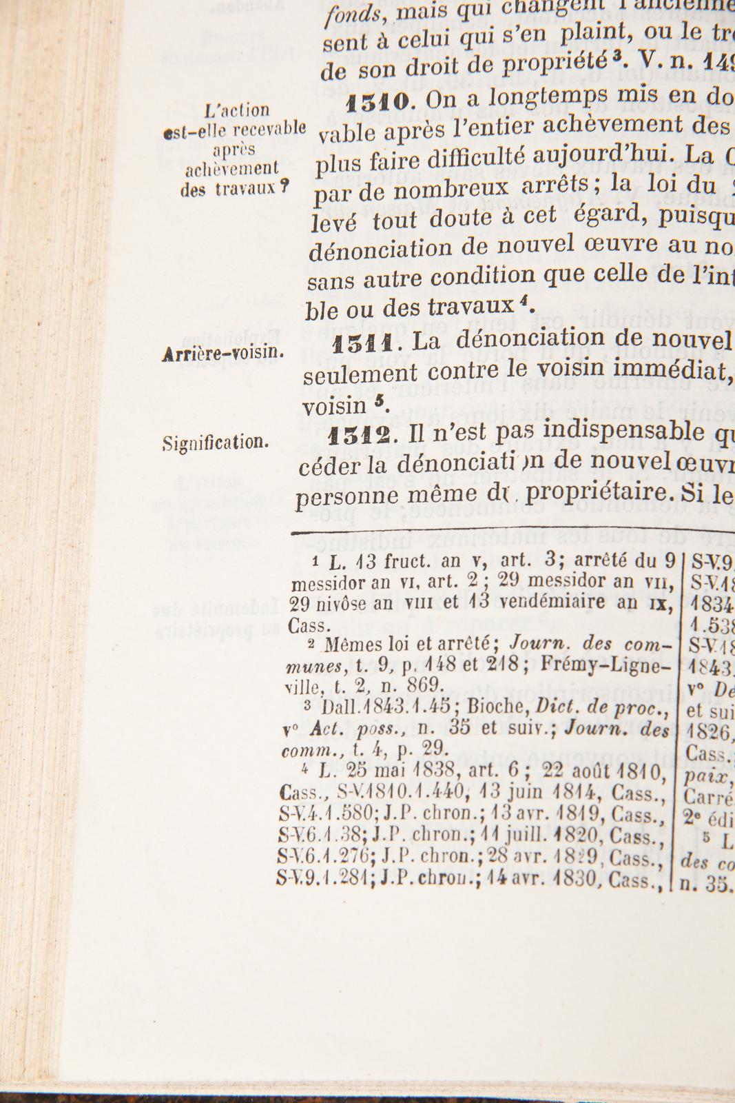 French Book, Code Perrin Ou Dictionnaire Des Constructions, 1880 For Sale 12