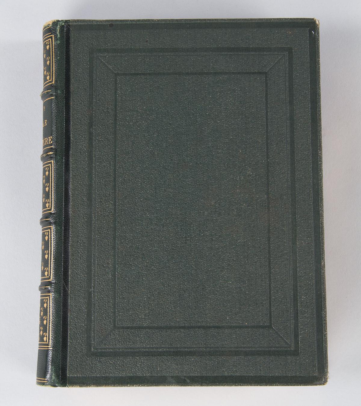 Leather French Book Evangile d'une Grand Mere by Comtesse de Segur, 1866