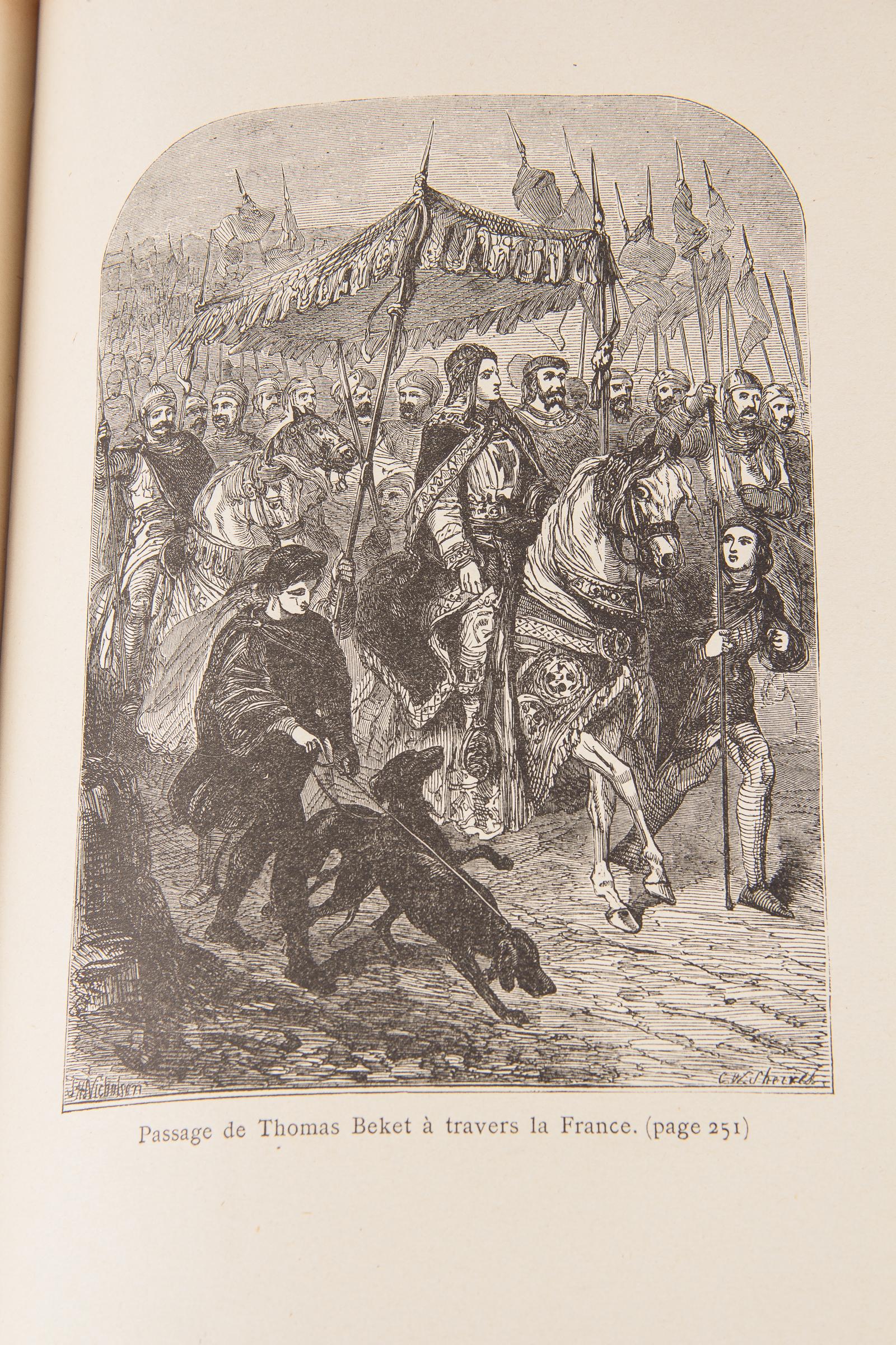 French Book-Histoire de la Conquete de L'Angleterre by Augustin Thierry, 1900 4
