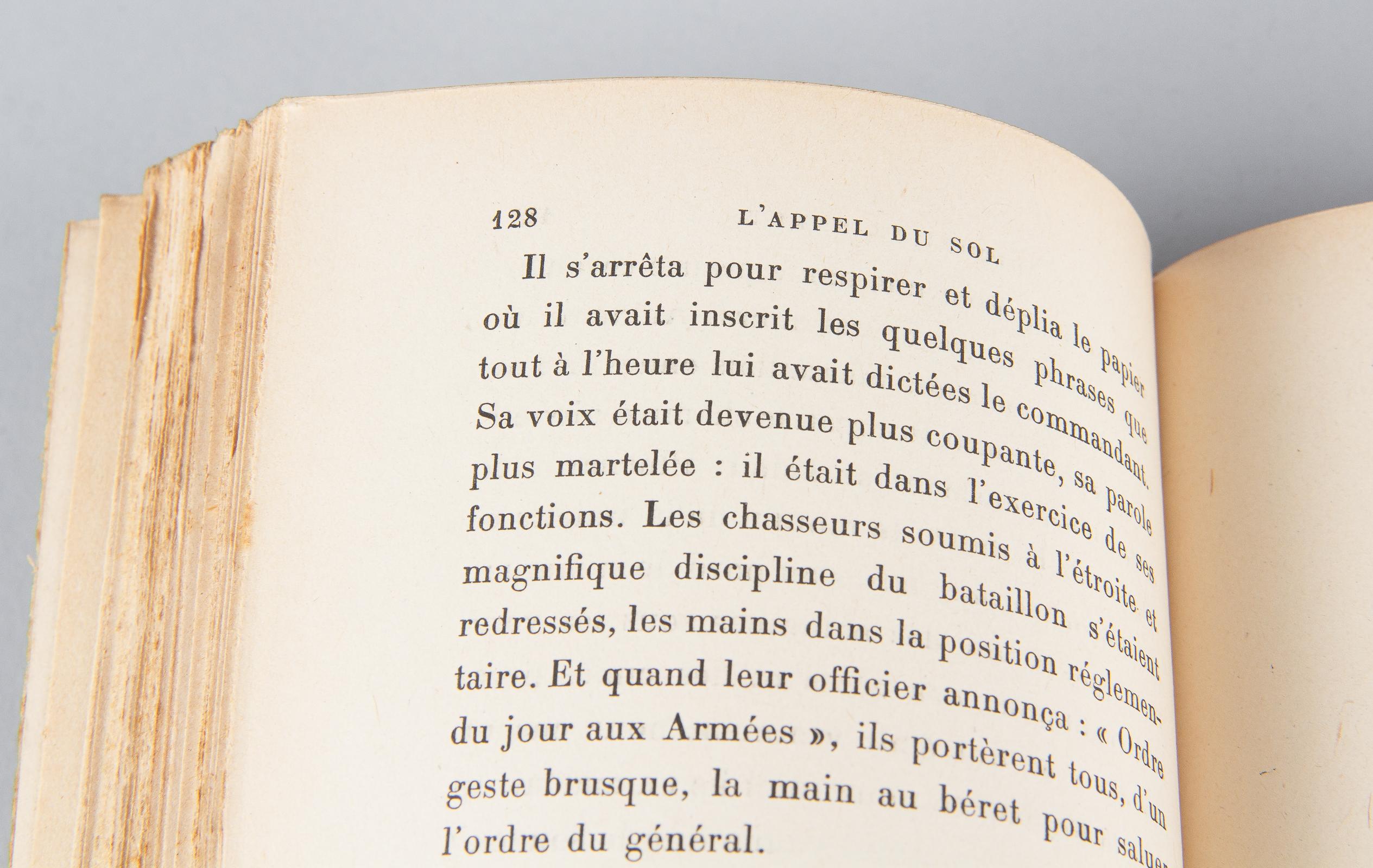 French Book, L' Appel du Sol by Adrien Bertrand, 1916 4