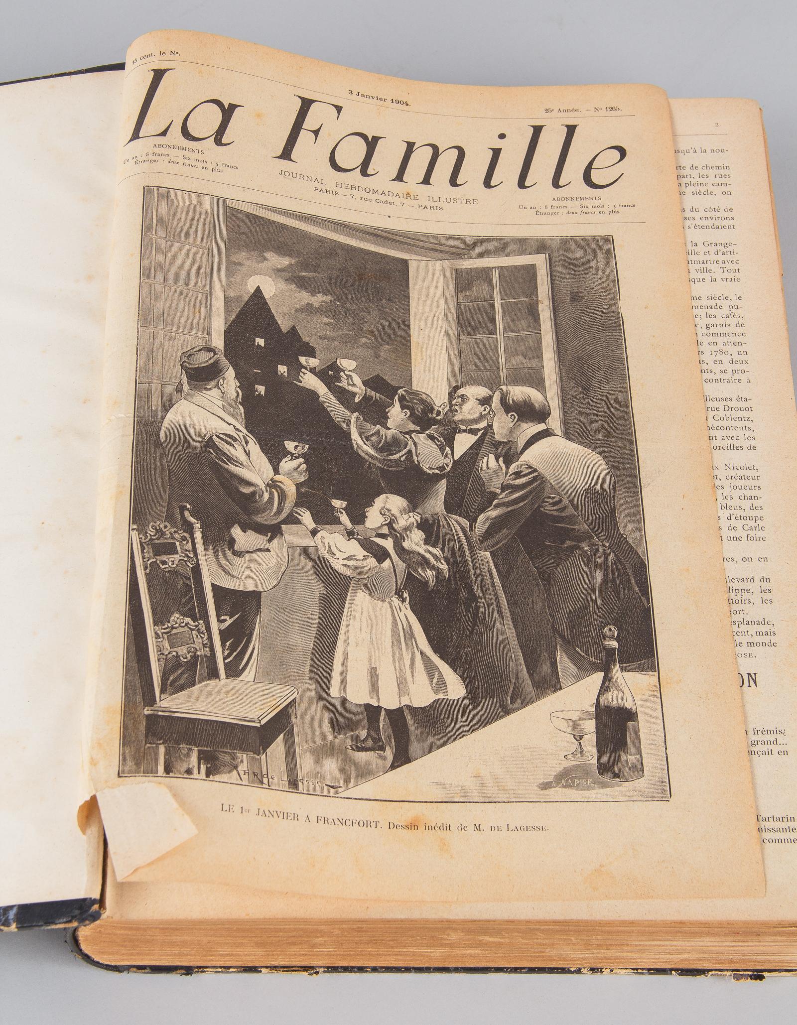 20th Century French Book-La Famille, 1904 For Sale