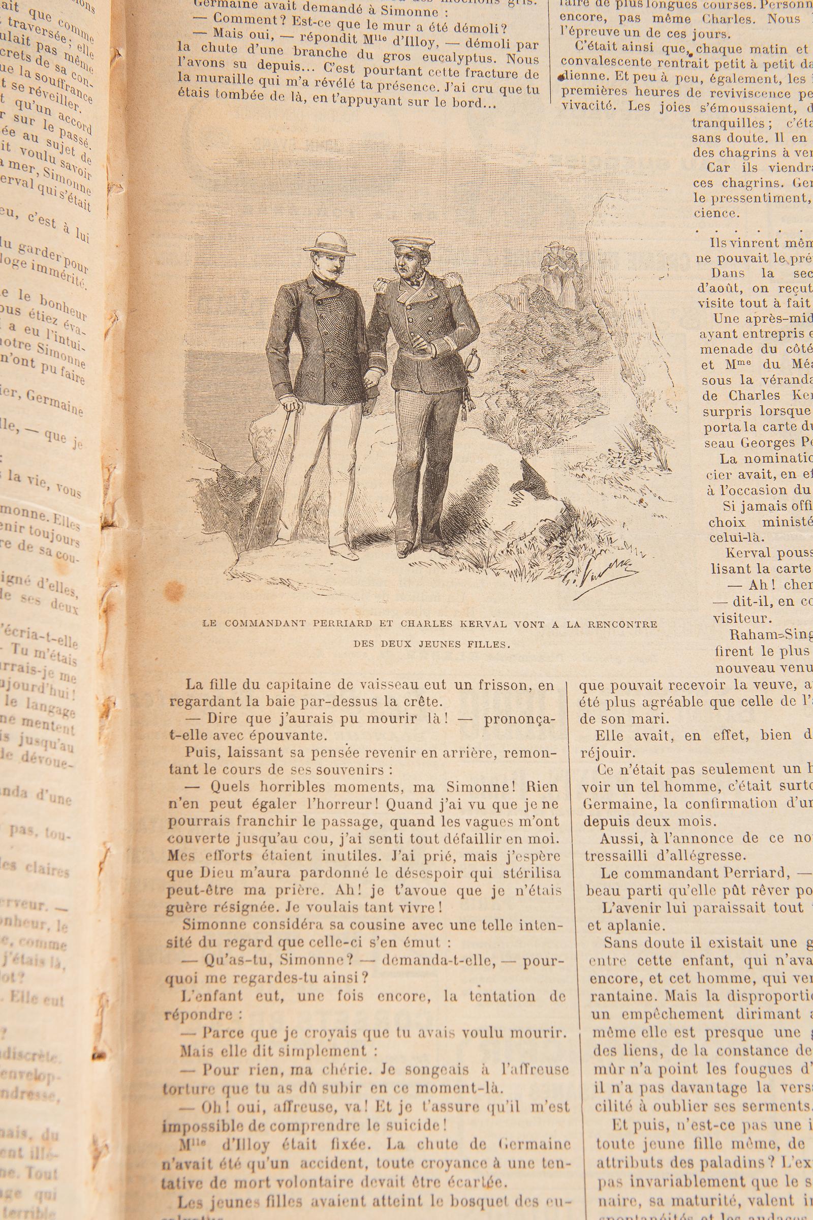 Leather French Book, La Mode Illustree-Journal de la Famille, 1889-1893