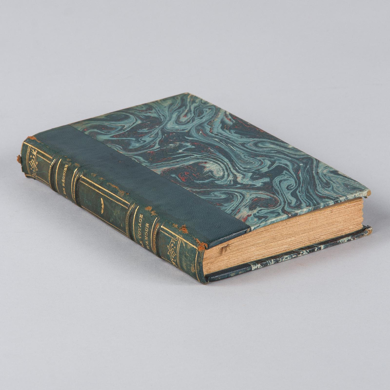 Leather French Book, Le Voyage d'Amour by Henri de Regnier, 1930 For Sale